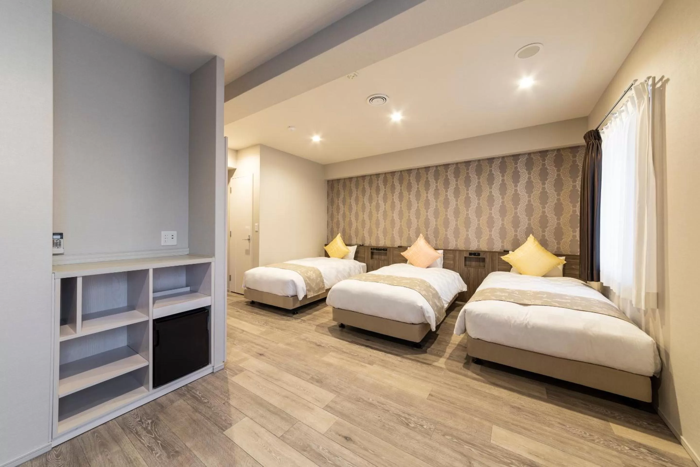 Photo of the whole room, Bed in SARASA HOTEL Dotonbori