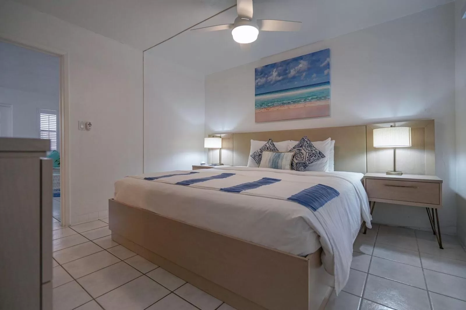 Bed in Sea Garden by the Sea