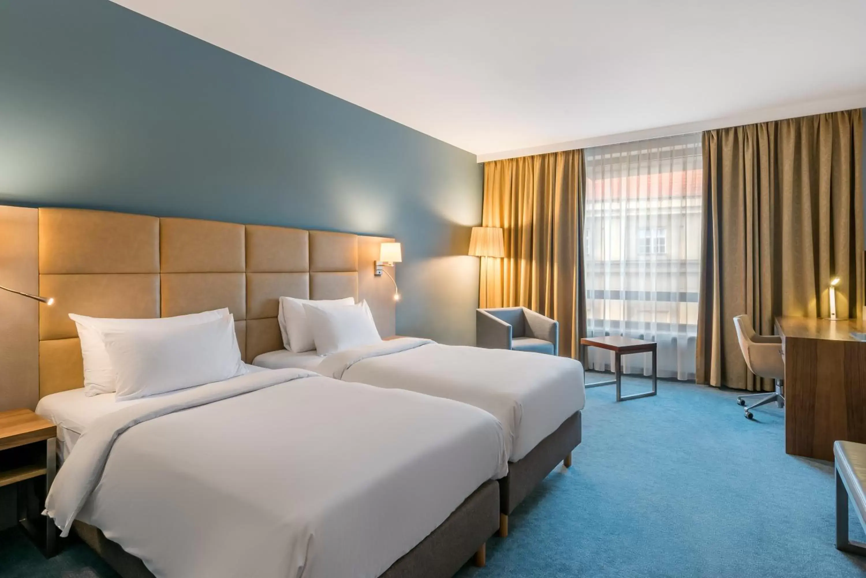 Bed in Radisson Blu Hotel Krakow