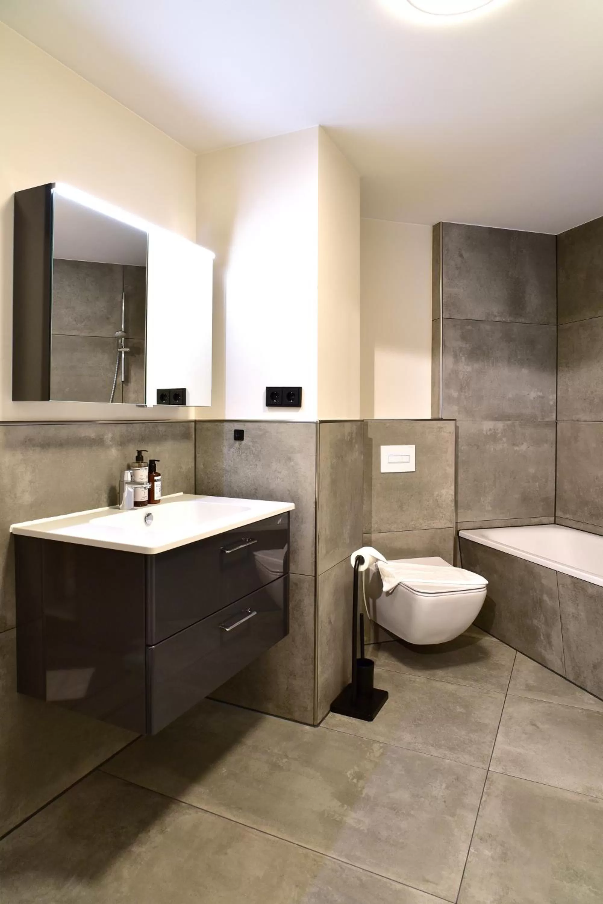 Bathroom in SAXX Apartments Leipzig