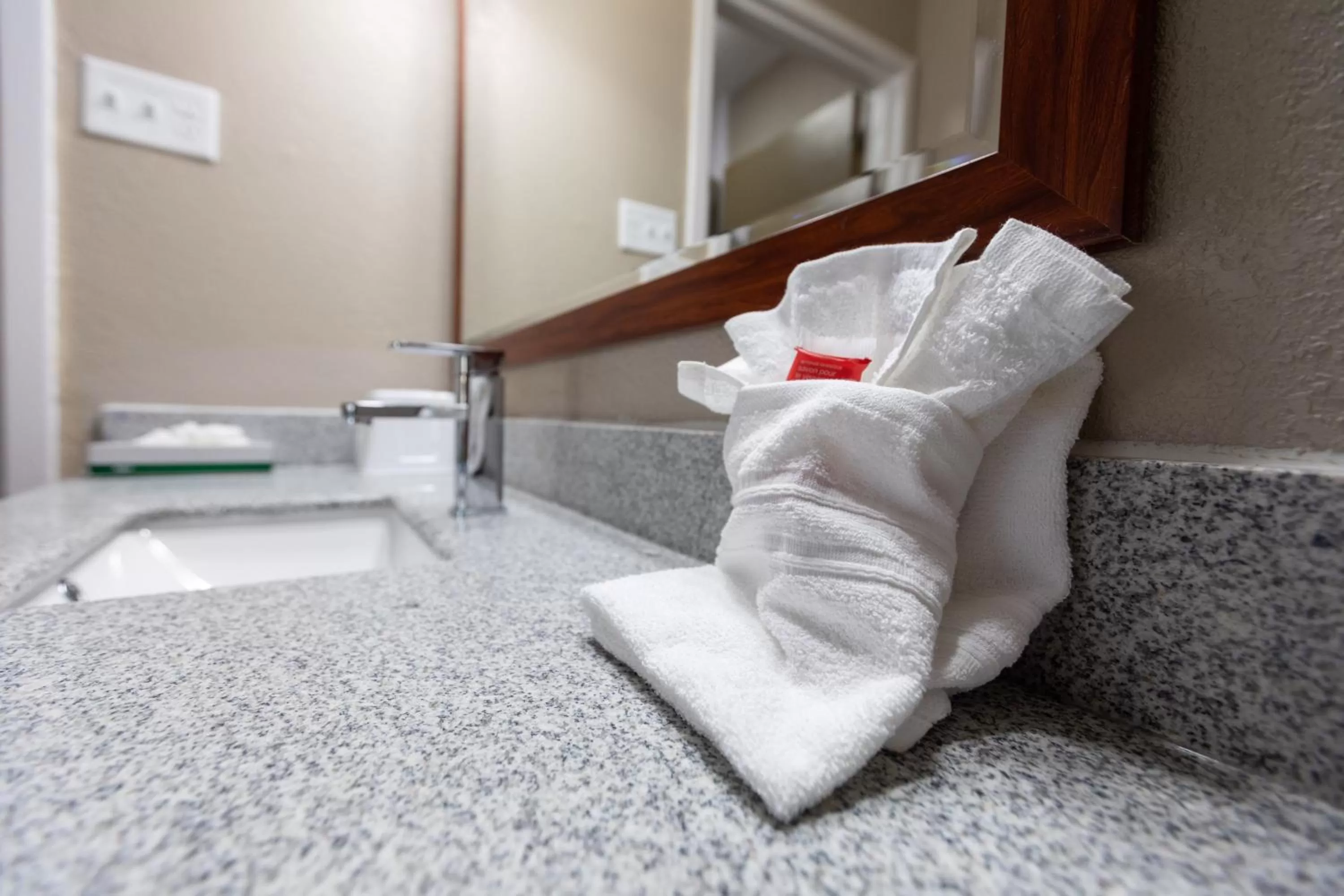 Bathroom in Super 8 by Wyndham Goldsboro