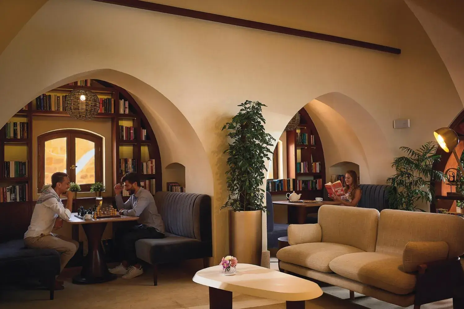 Library, Seating Area in Movenpick Resort El Quseir