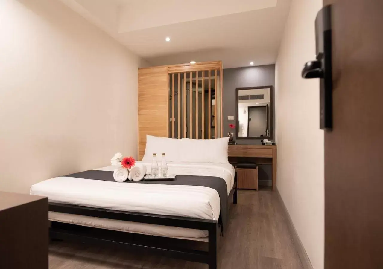 Bed in D&D Inn Khaosan Bed in D&D Inn Khaosan