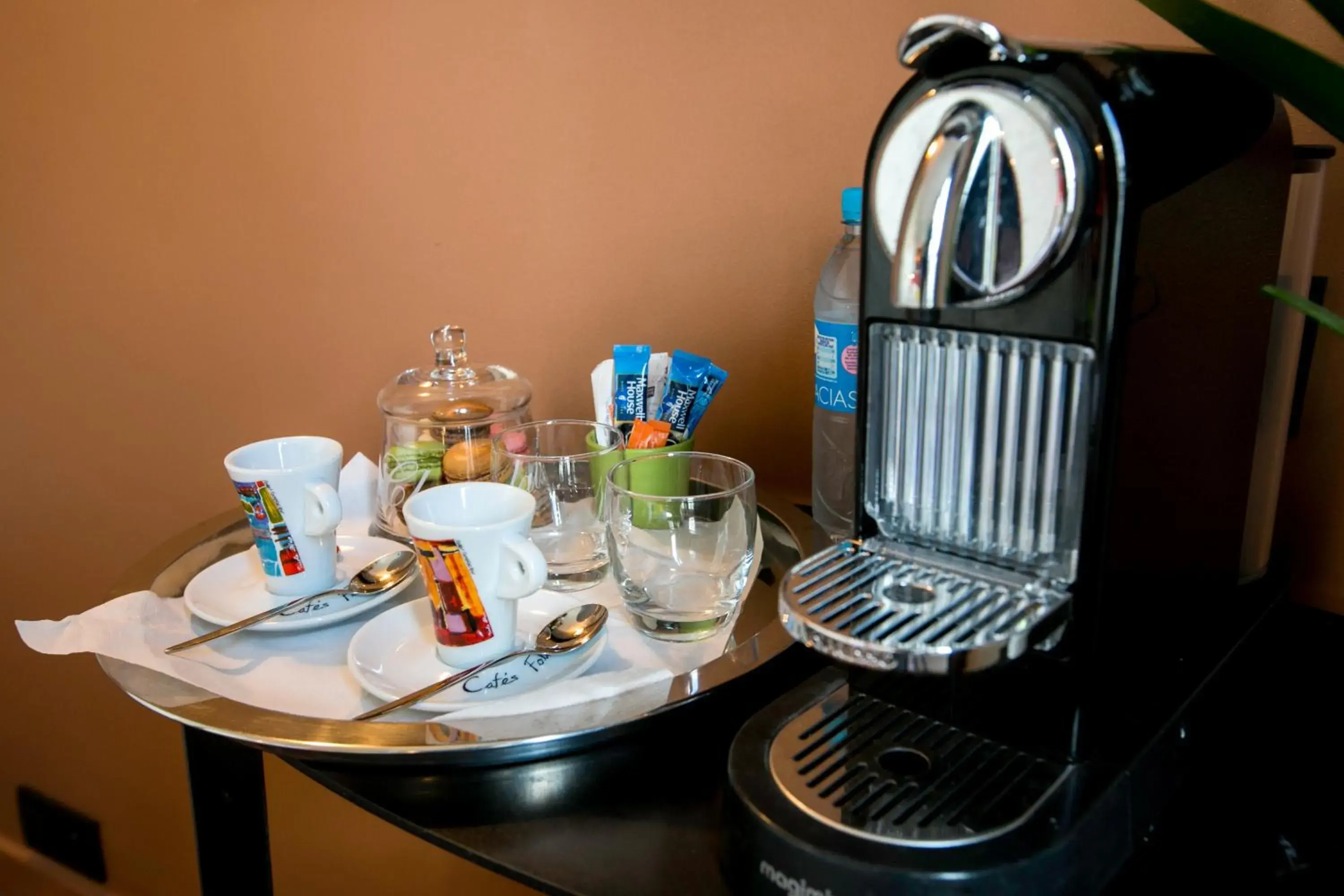 Coffee/tea facilities in Hotel Olympic by Patrick Hayat