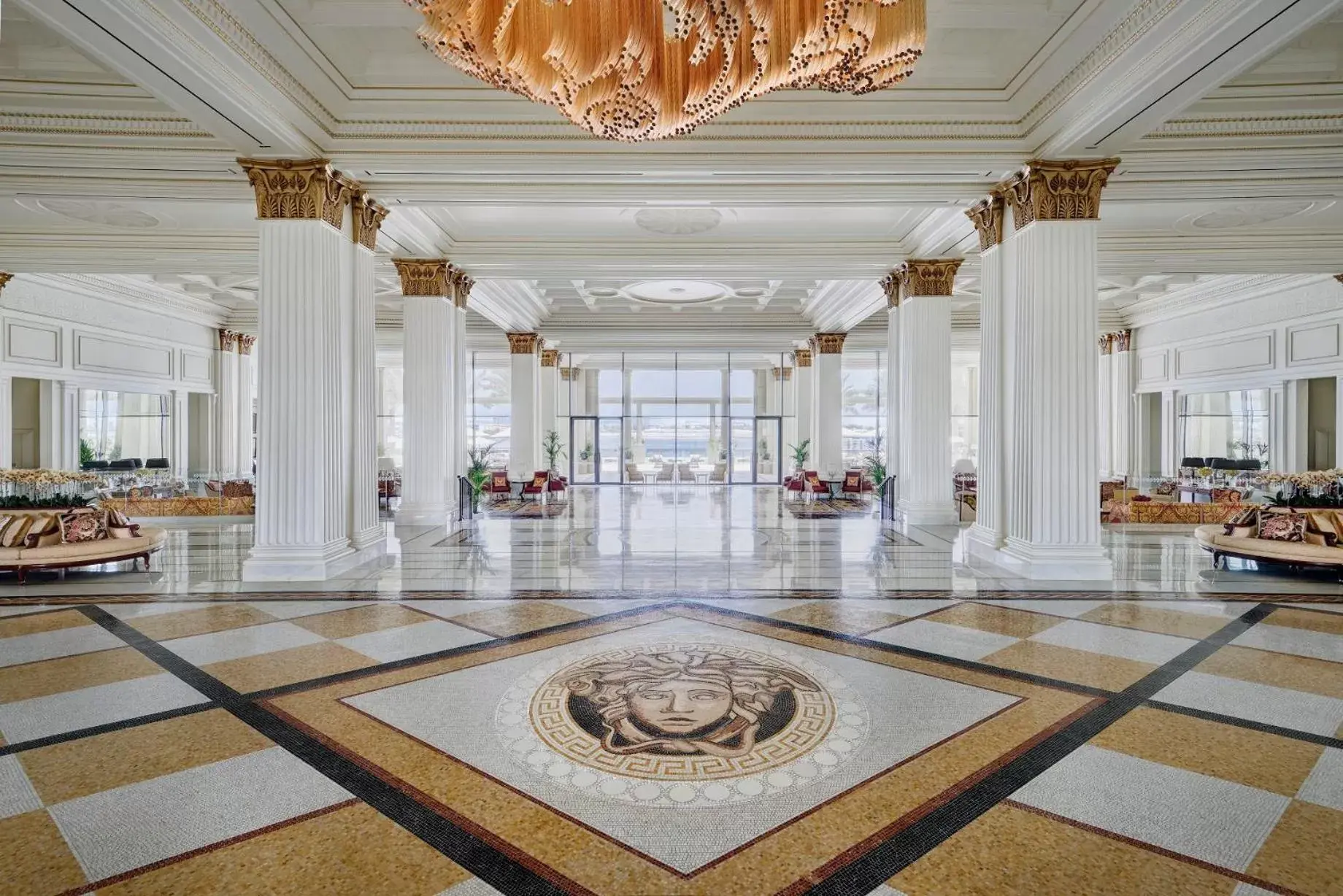 Lobby or reception in Palazzo Versace Dubai