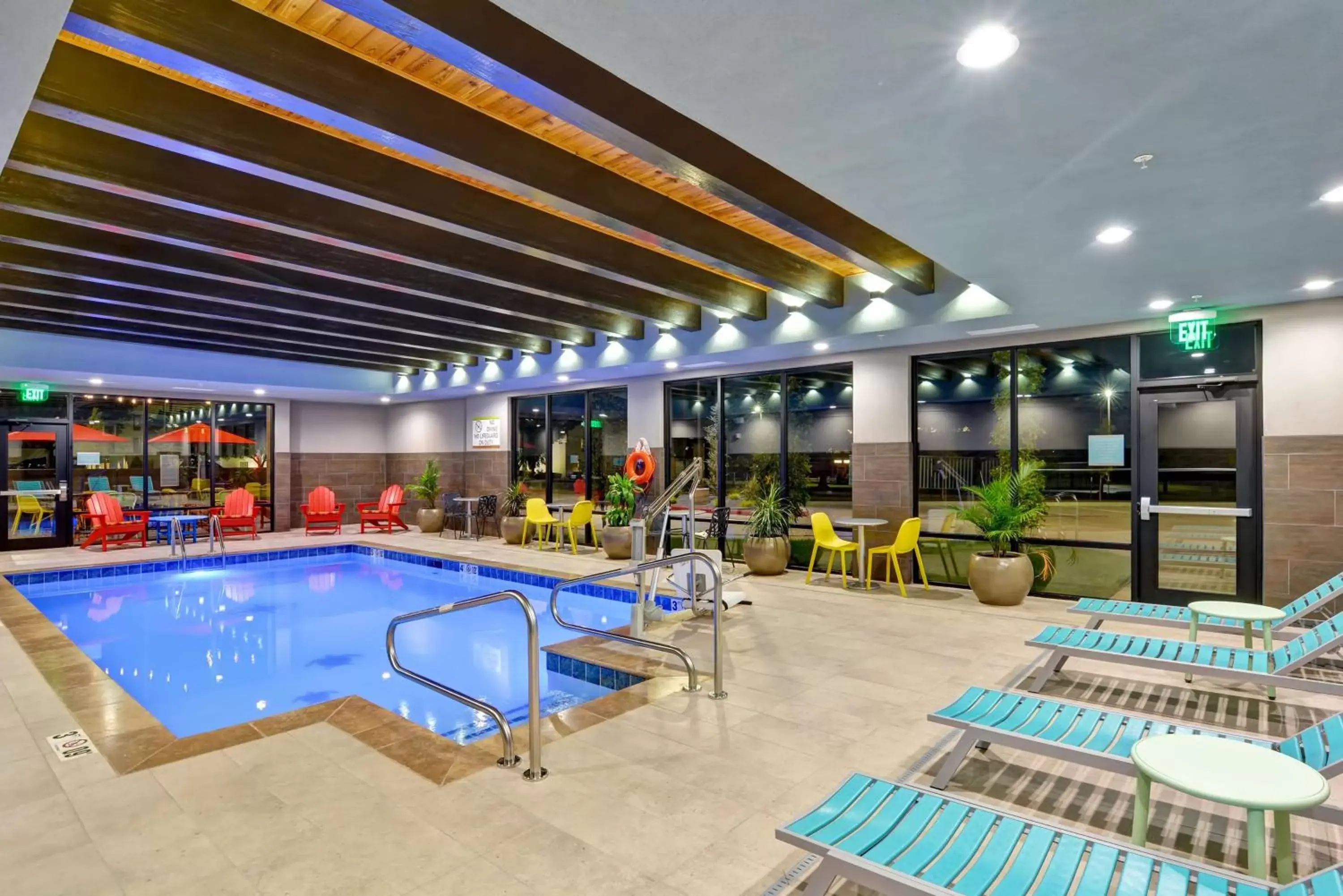 Pool view in Home2 Suites by Hilton OKC Midwest City Tinker AFB Pool view in Home2 Suites by Hilton OKC Midwest City Tinker AFB