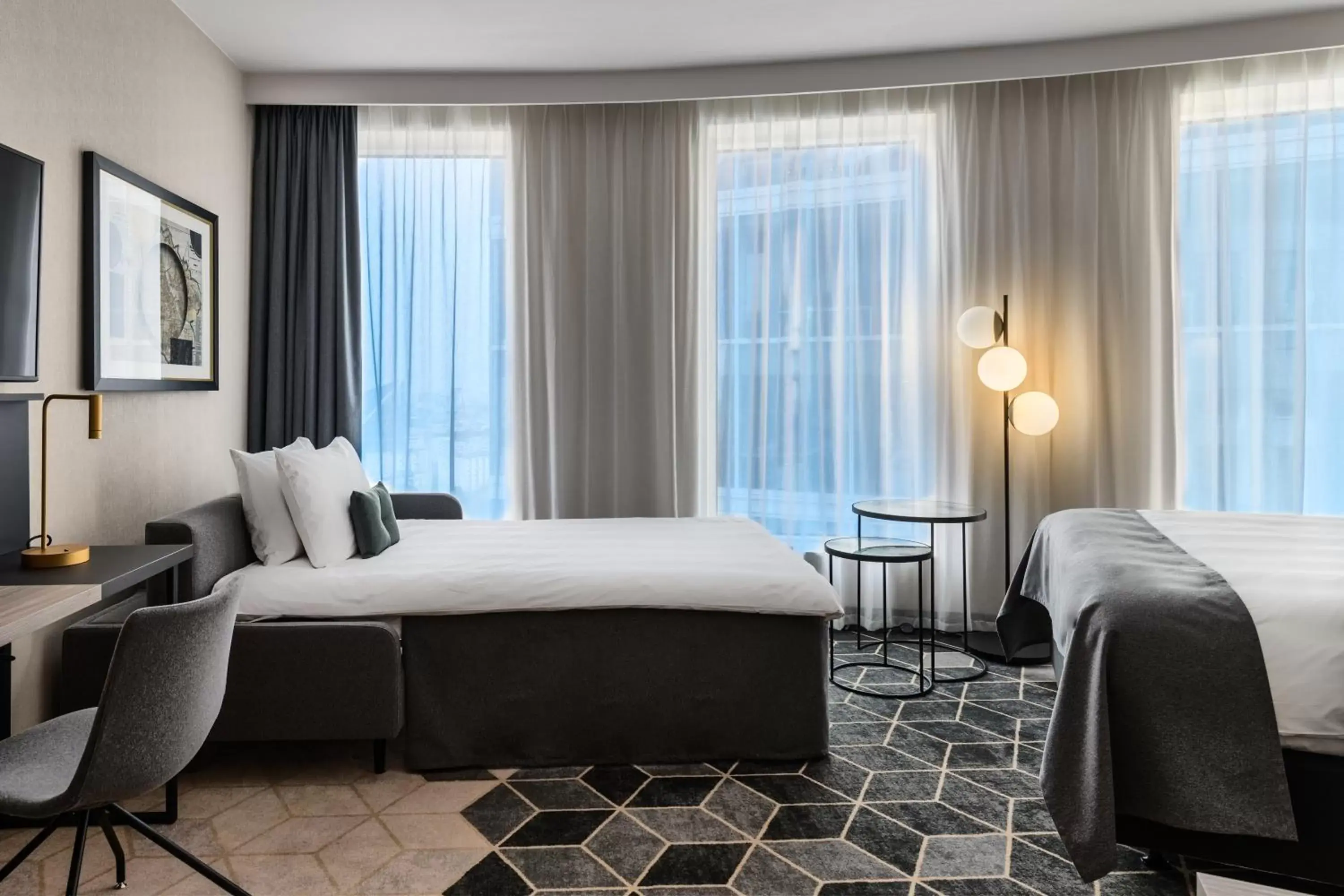 Bed in Crowne Plaza - Warsaw - The HUB, an IHG Hotel