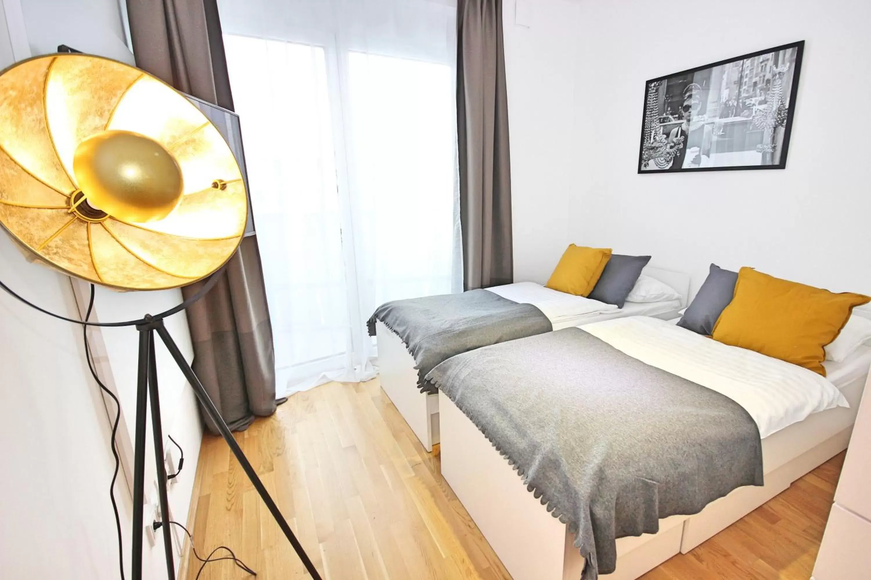 Photo of the whole room, Bed in Apart Hotel Messe Munich - my room Apartments Photo of the whole room, Bed in Apart Hotel Messe Munich - my room Apartments