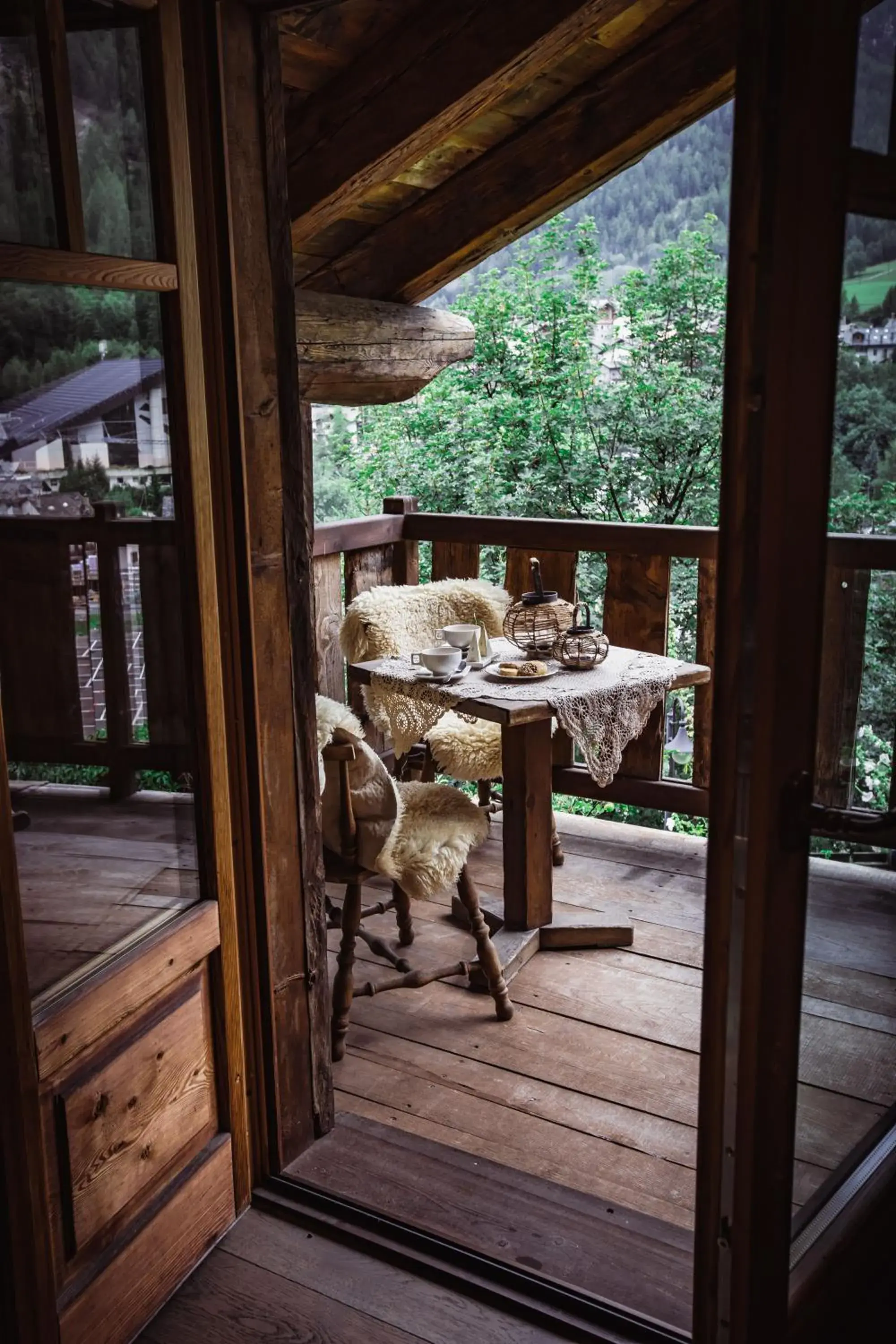 Balcony/Terrace in Hotel Chalet Svizzero