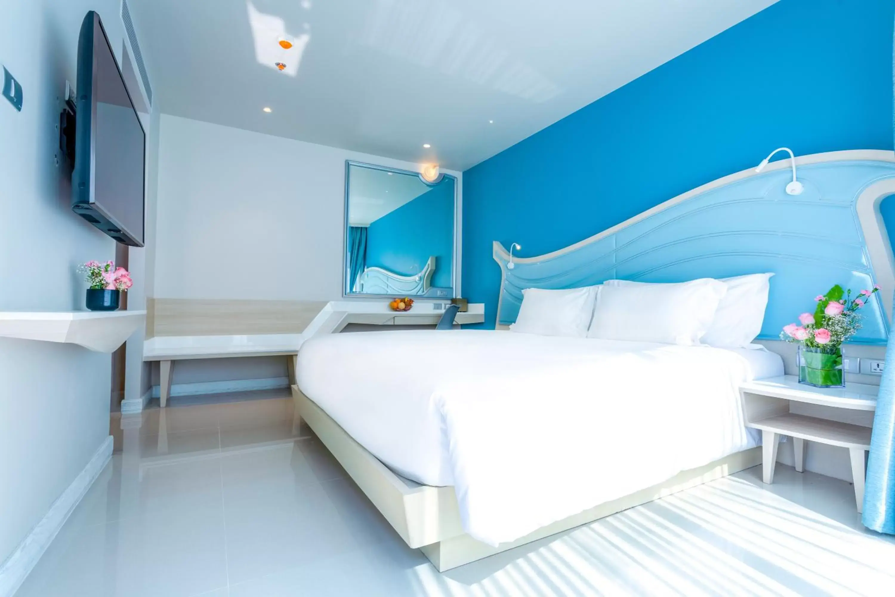 Bedroom, Bed in Centara Sonrisa Residences & Suites Sriracha - SHA Extra Plus