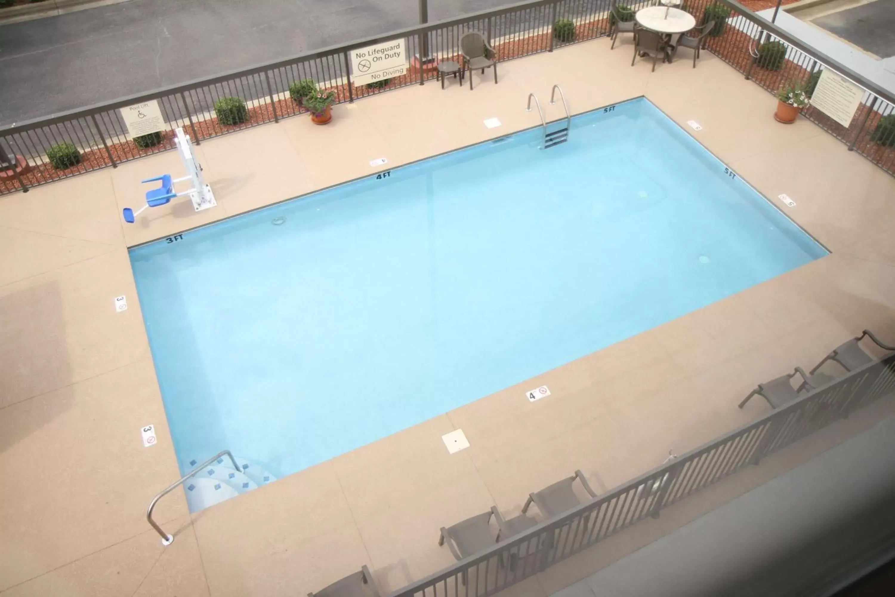 Pool View in Hampton Inn Greeneville