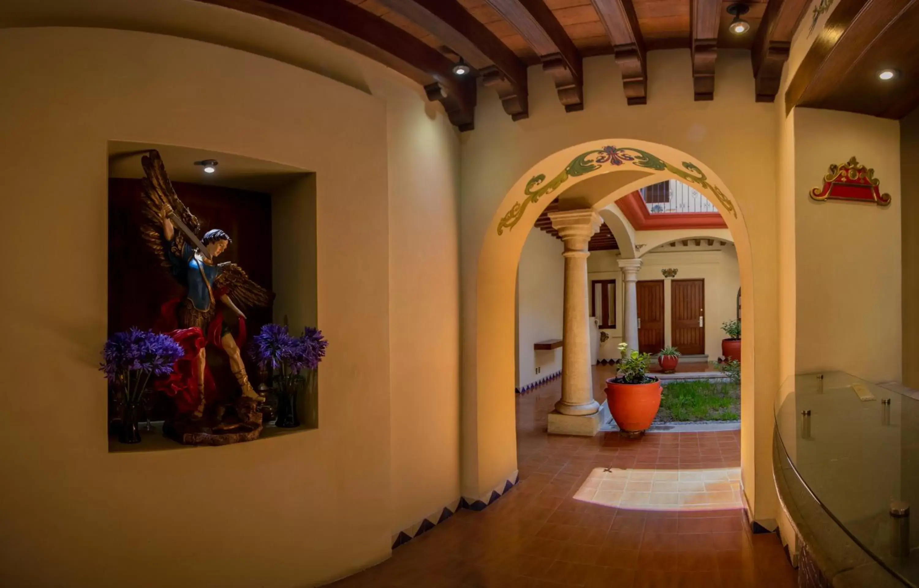 Lobby or reception in Hotel Casa Barrocco Oaxaca