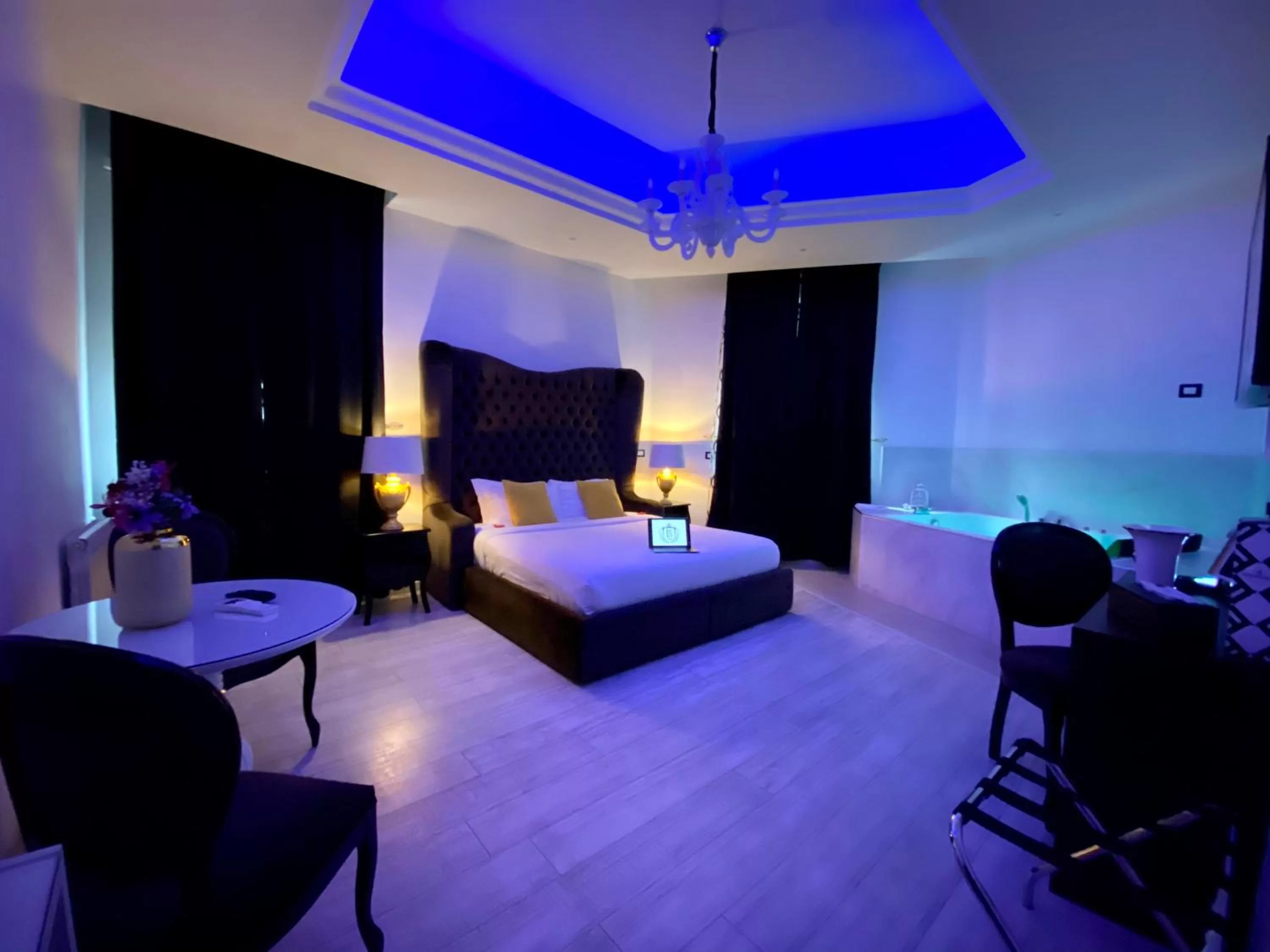 Living room, Bed in Escape Luxury Suite - CA Domus Collection