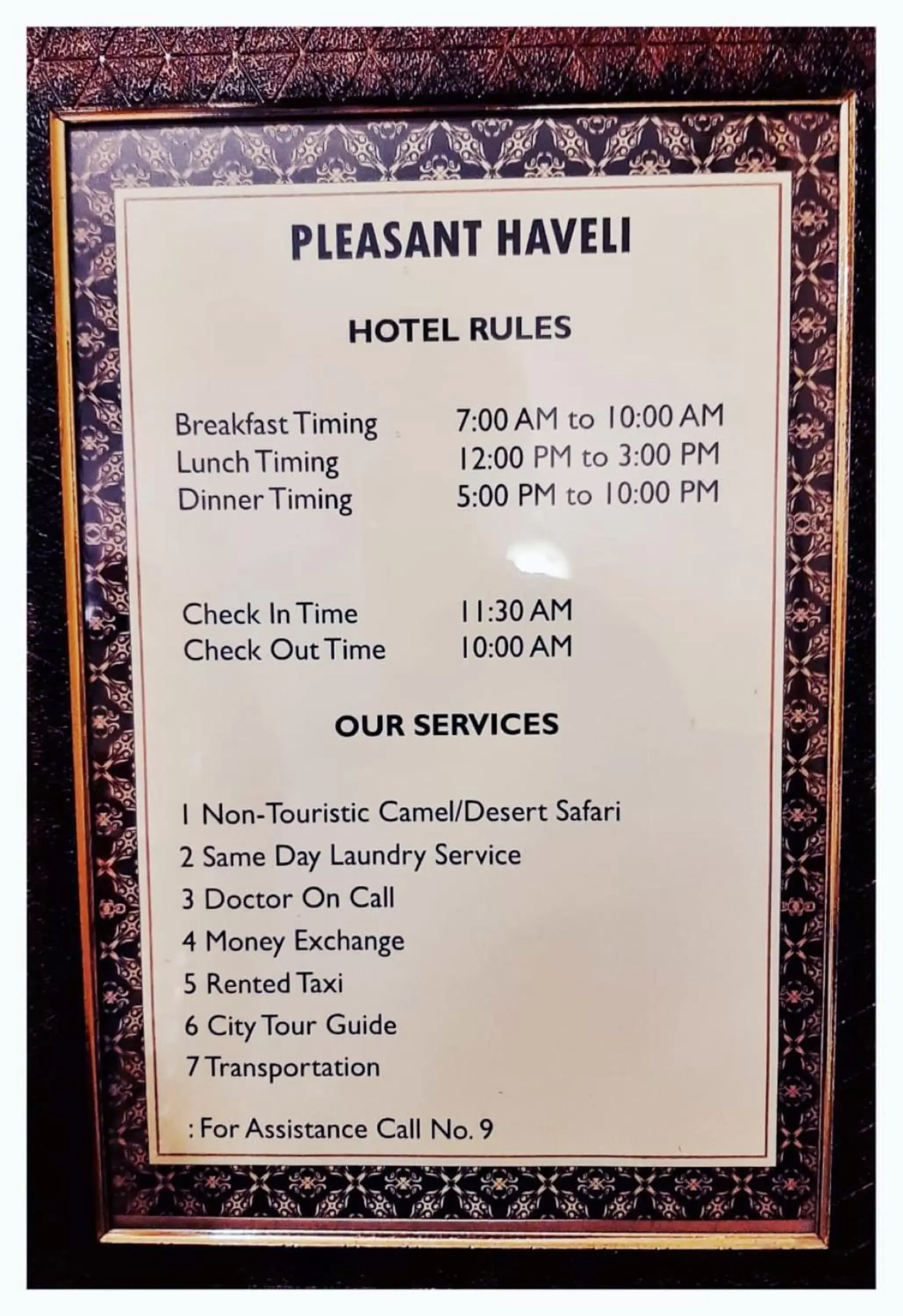 Text overlay in Hotel Pleasant Haveli - Only Adults