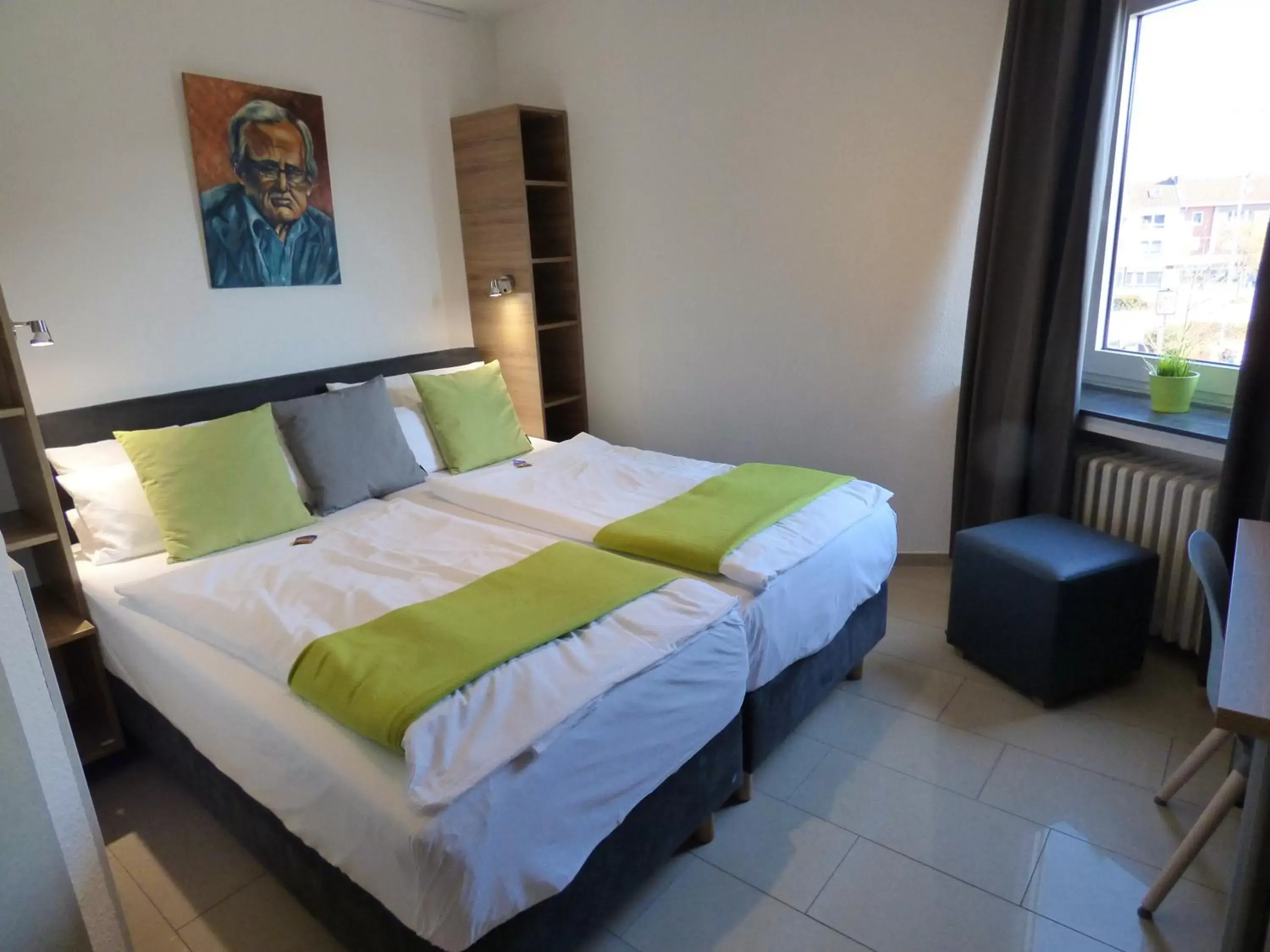 Bed in Hotel Art Inn Dinslaken Bed in Hotel Art Inn Dinslaken