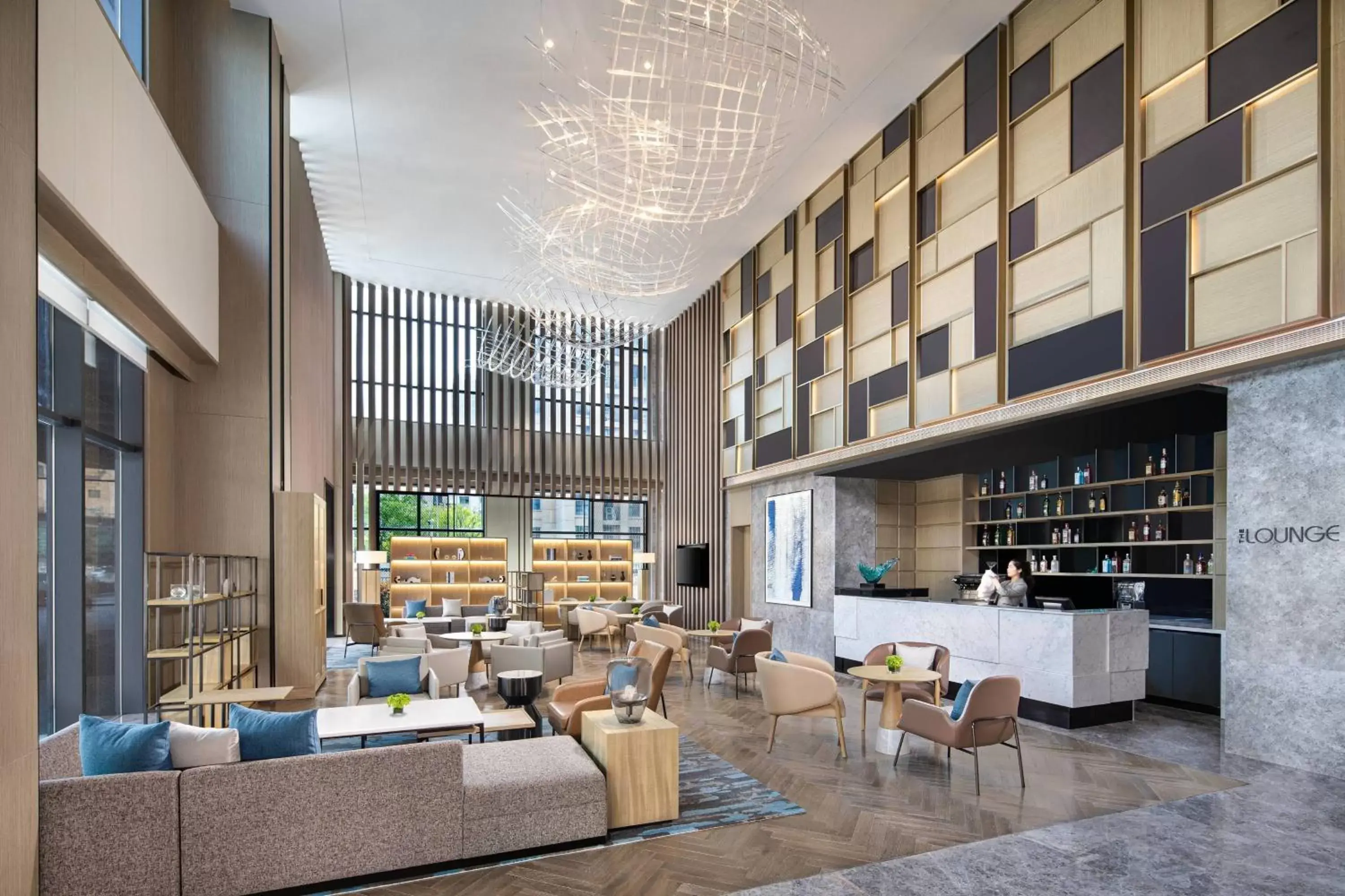 Lounge or bar, Restaurant/Places to Eat in Courtyard by Marriott Nanjing Jiangning