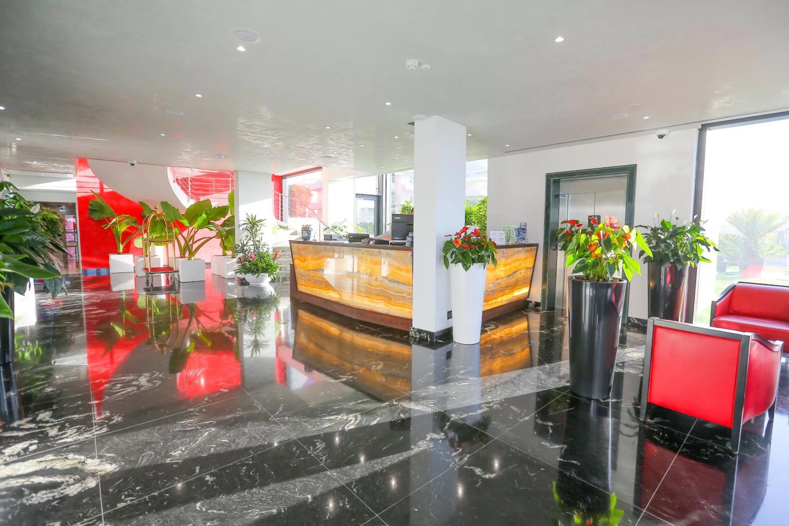 Lobby or reception in Victoria Palace Cefalù