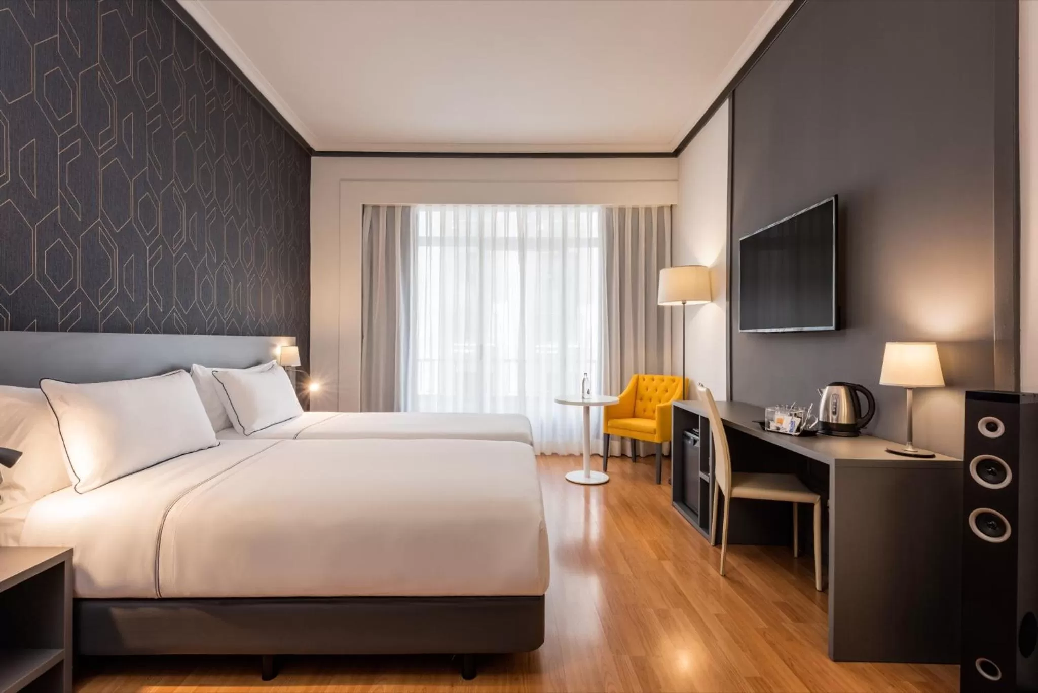 Photo of the whole room, Bed in Hotel Madrid Plaza de España, Affiliated by Meliá