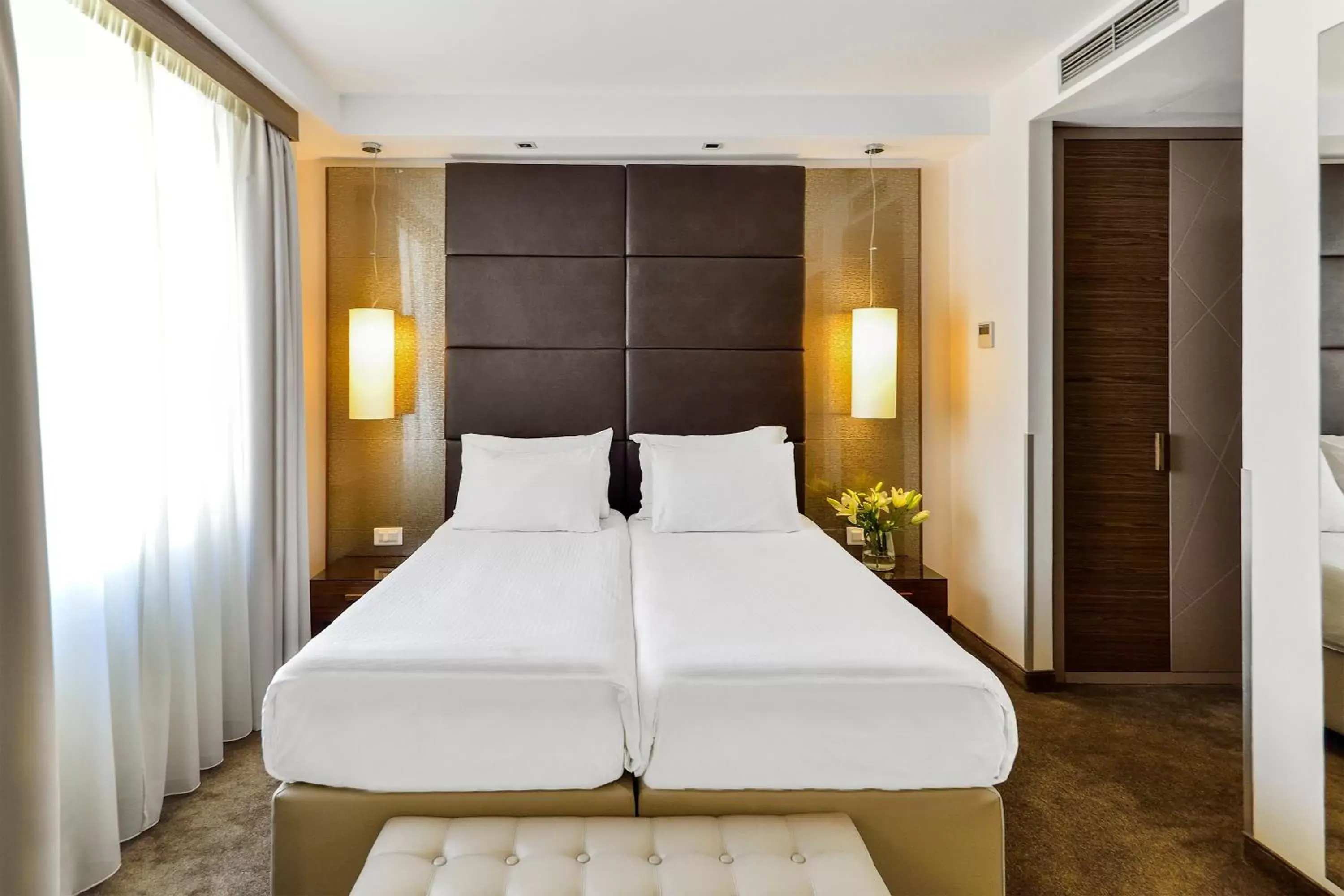 Bed in Belgrade Art Hotel, a member of Radisson Individuals