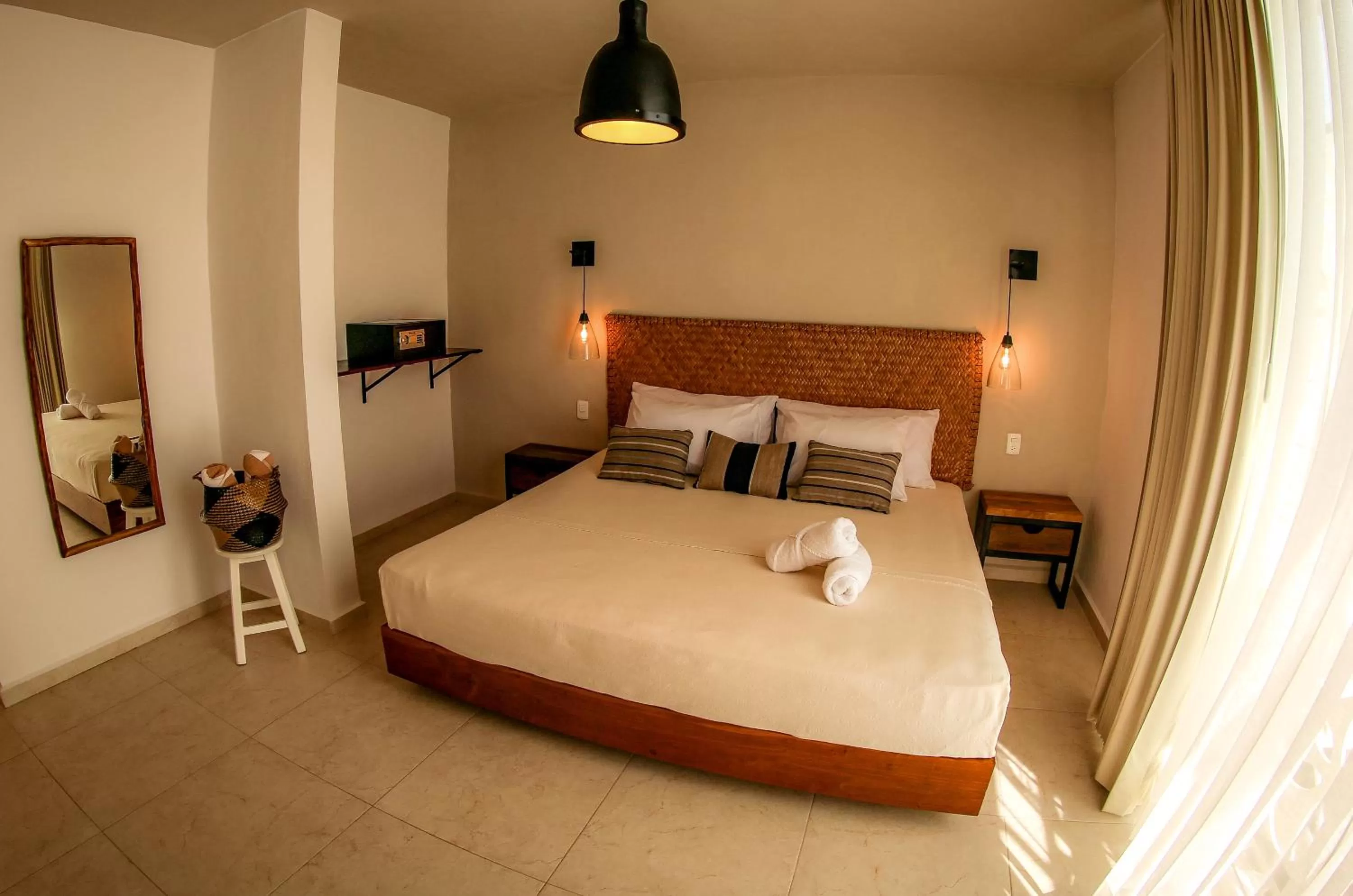Bed in AGAM Hotel Boutique Bacalar - Adults Only