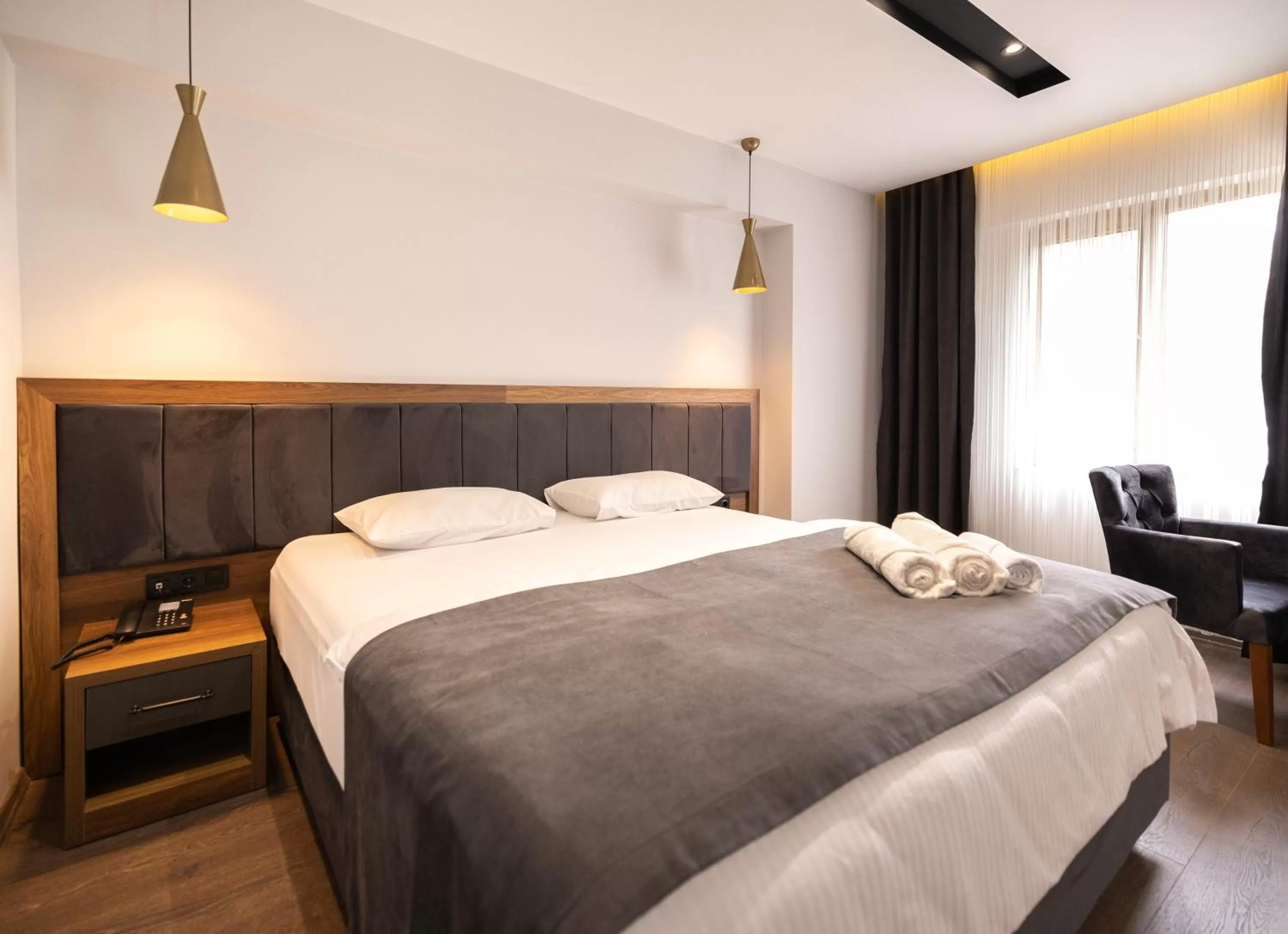 Bed in Türkler Suite Hotel