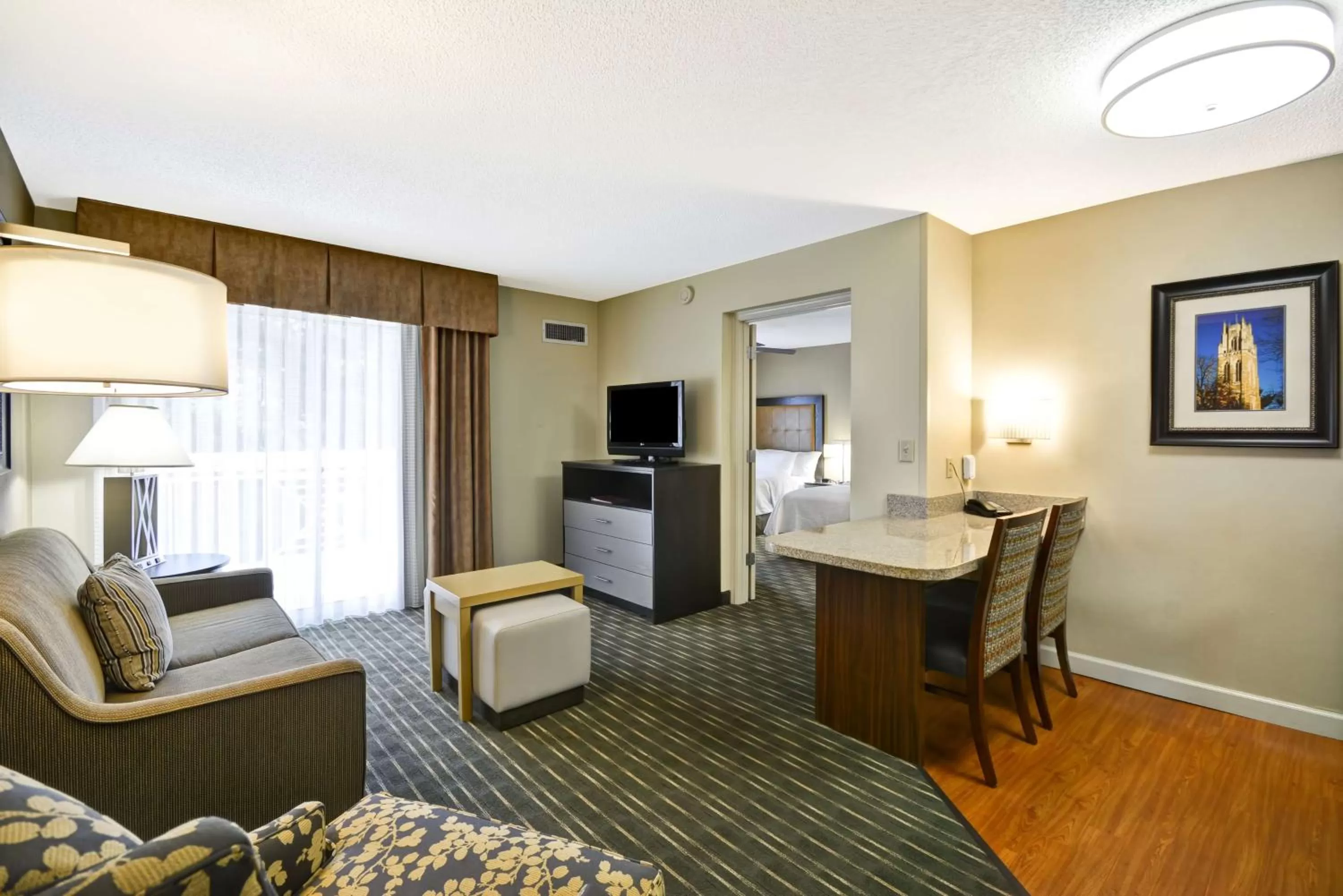 Bedroom in Homewood Suites Durham-Chapel Hill I-40