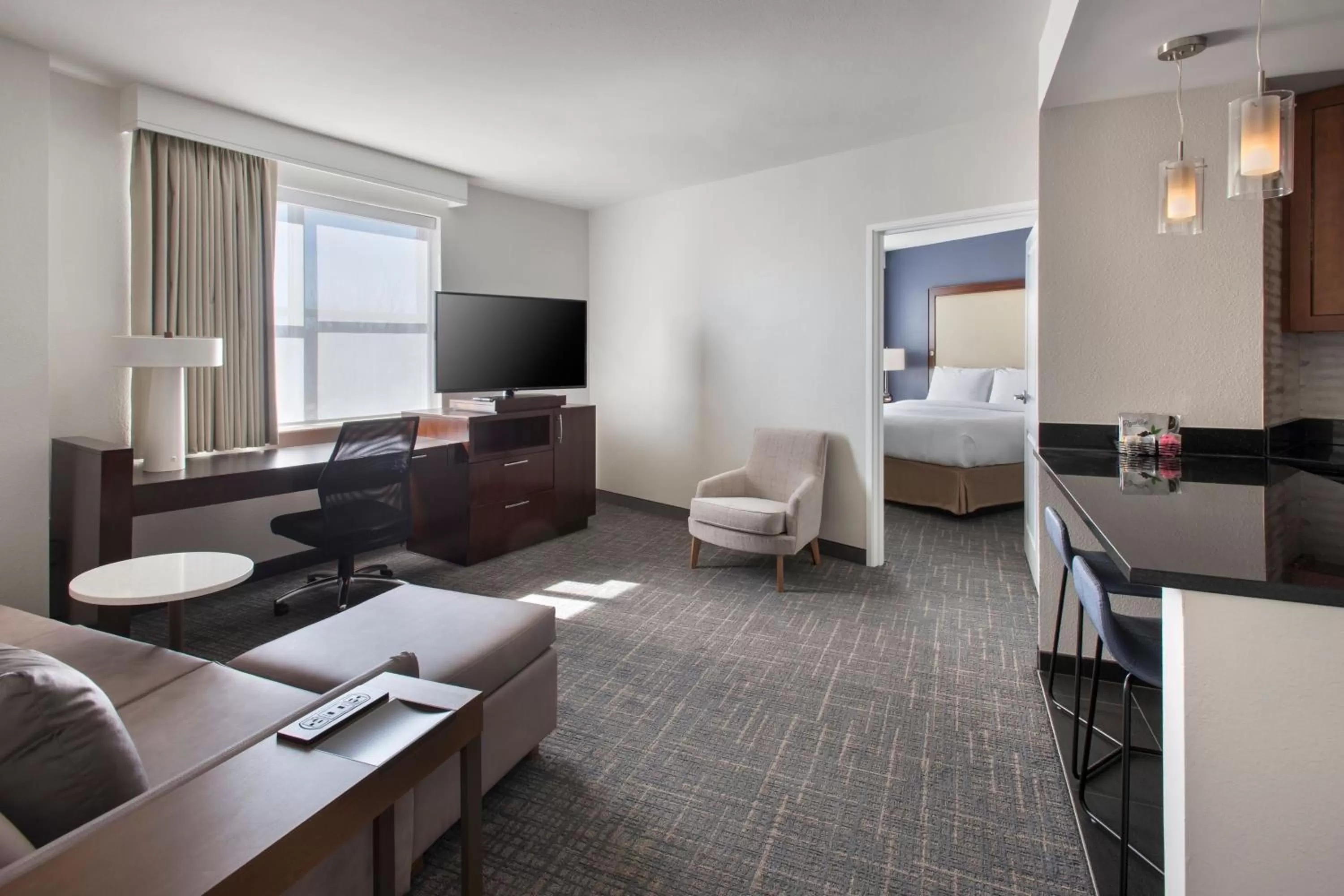Living room, Bed in Residence Inn by Marriott Fairfax City