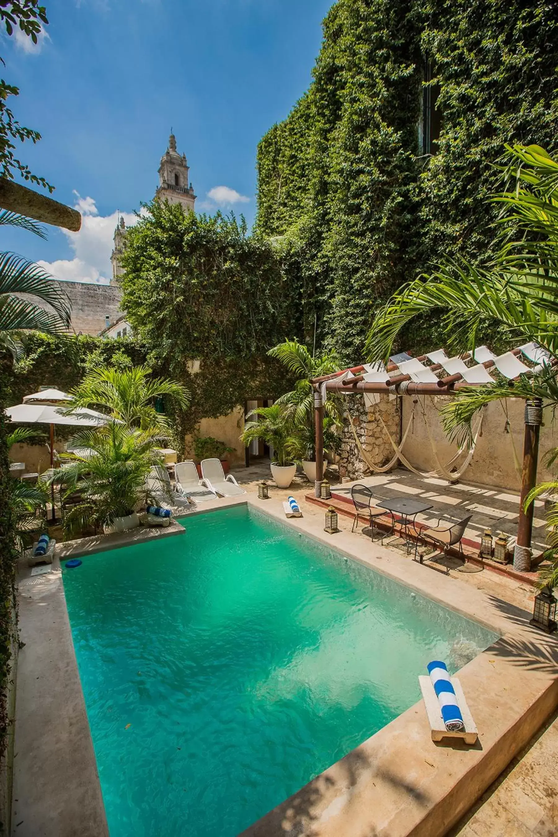 Patio, Swimming Pool in Piedra de Agua Merida