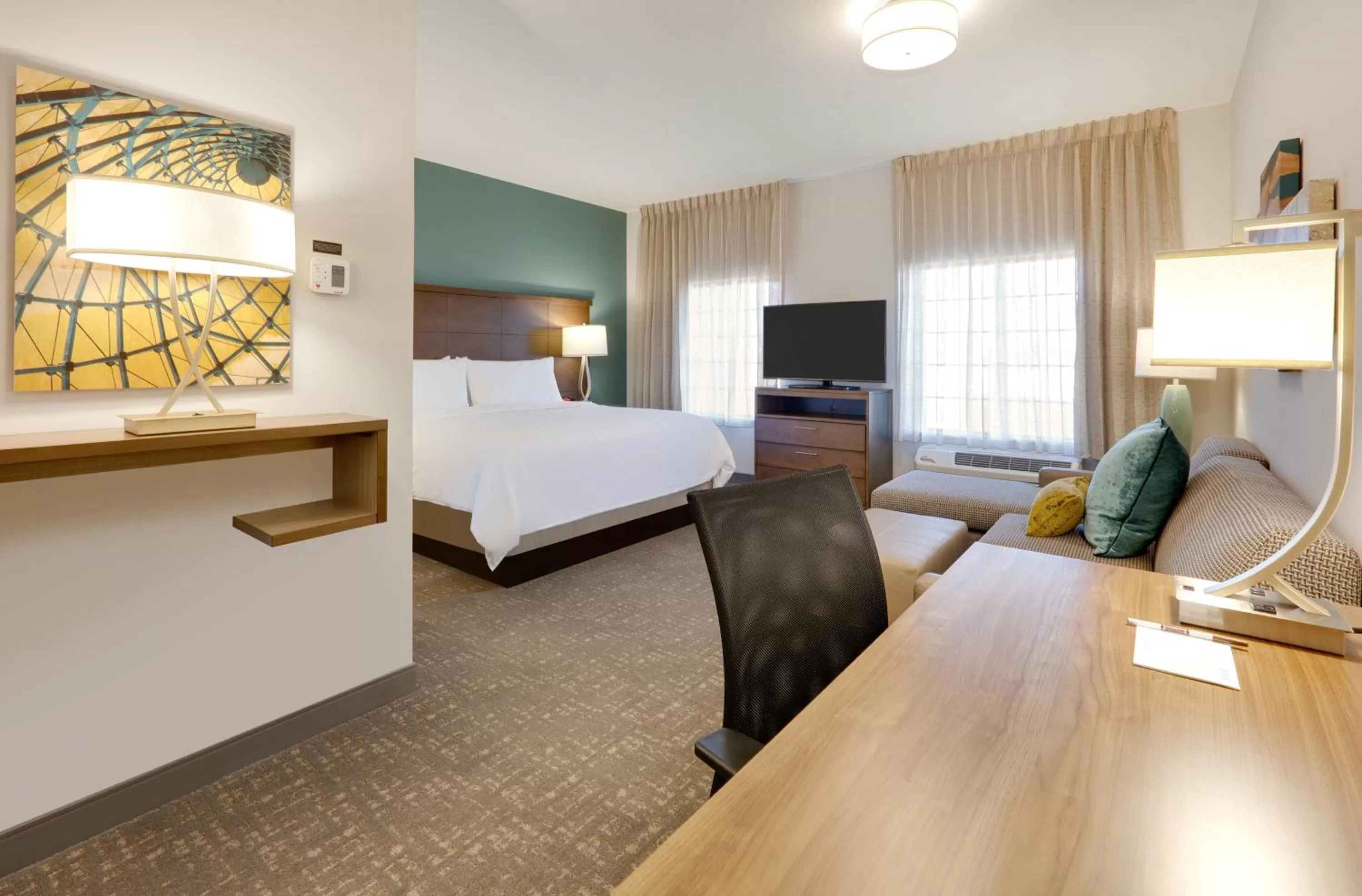 Photo of the whole room, Bed in Staybridge Suites - Oklahoma City - Downtown by IHG