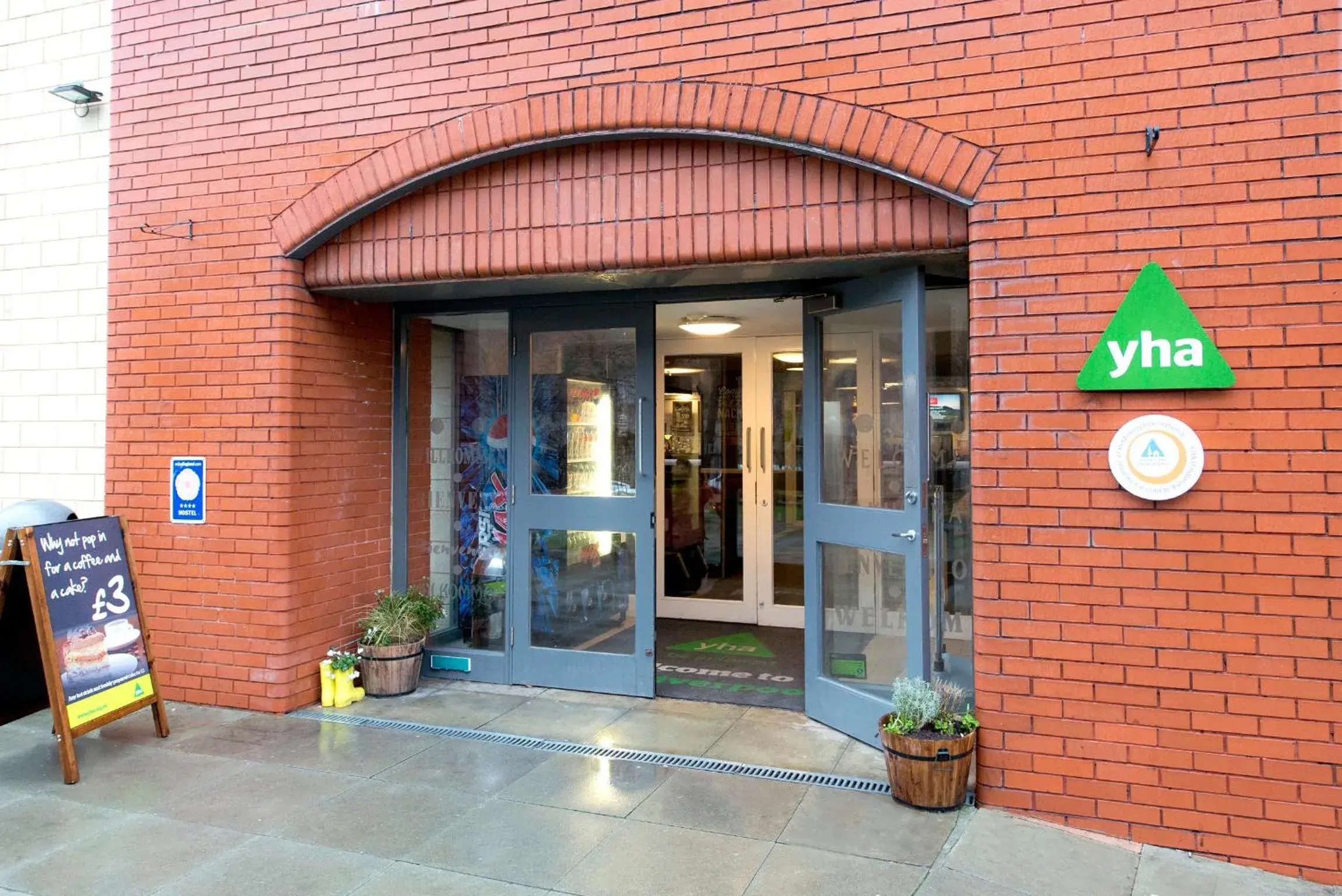 Facade/entrance in YHA Liverpool Albert Dock