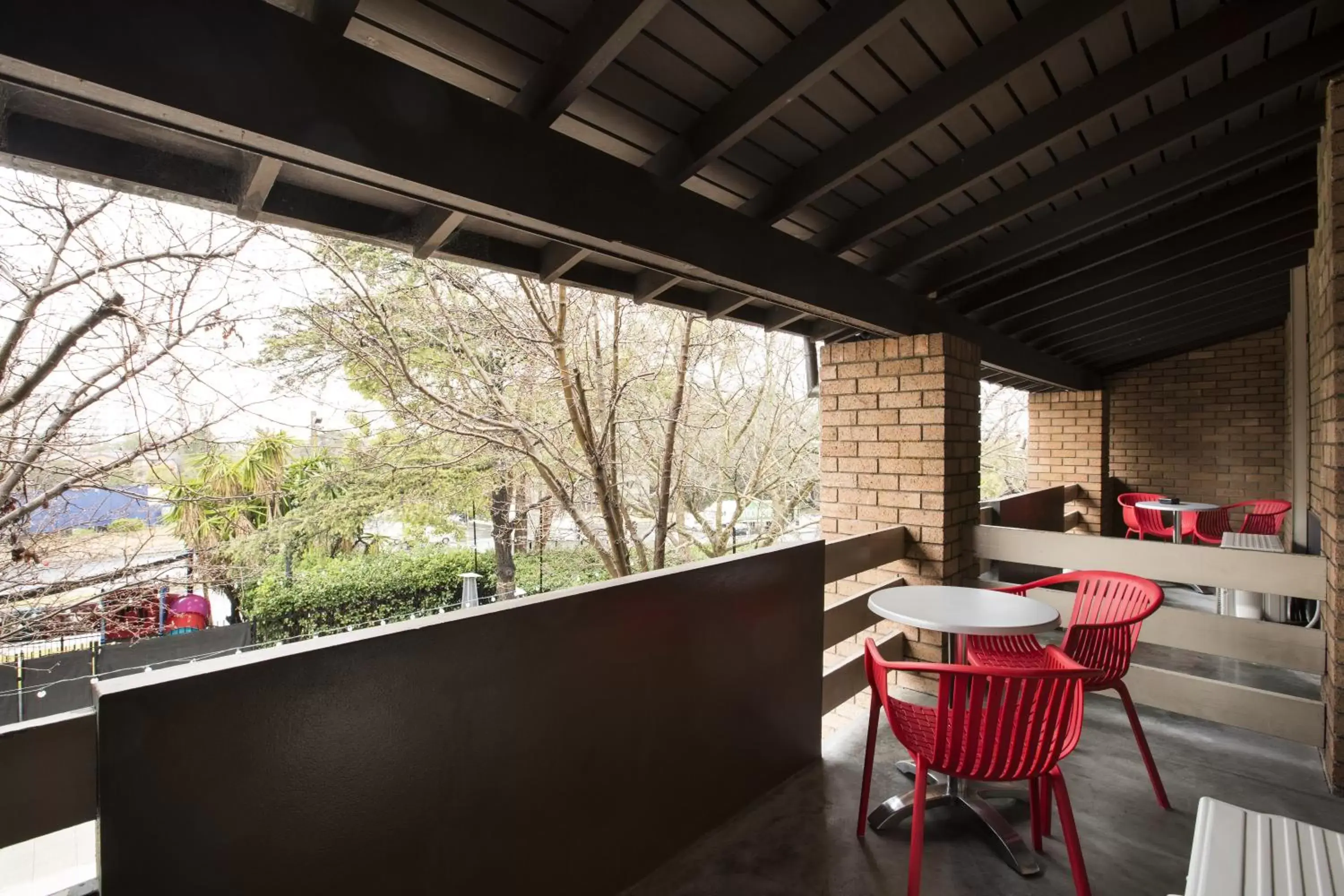 View (from property/room), Balcony/Terrace in Nightcap at the Ranch Hotel