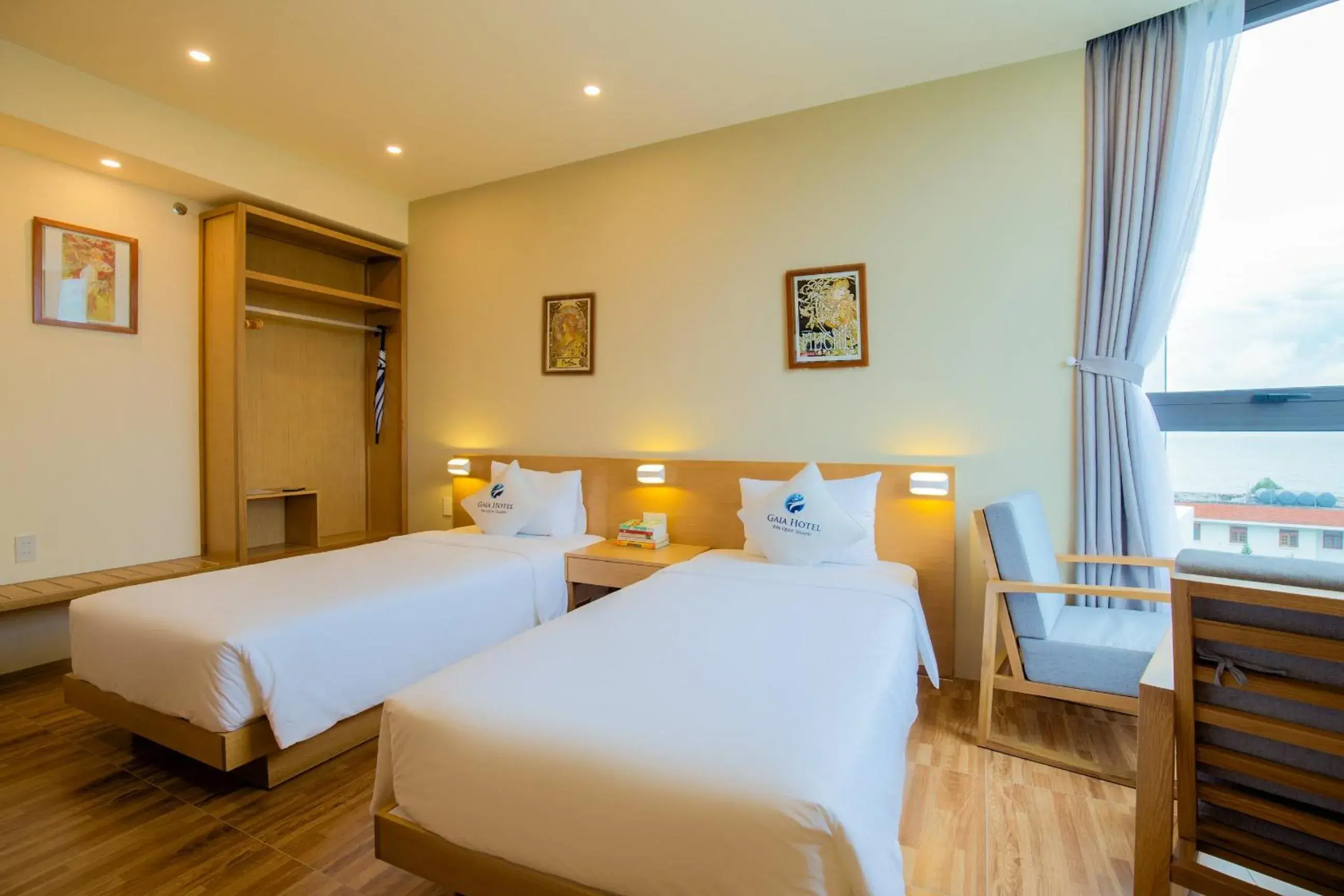 Bed in Gaia Hotel PhuQuoc