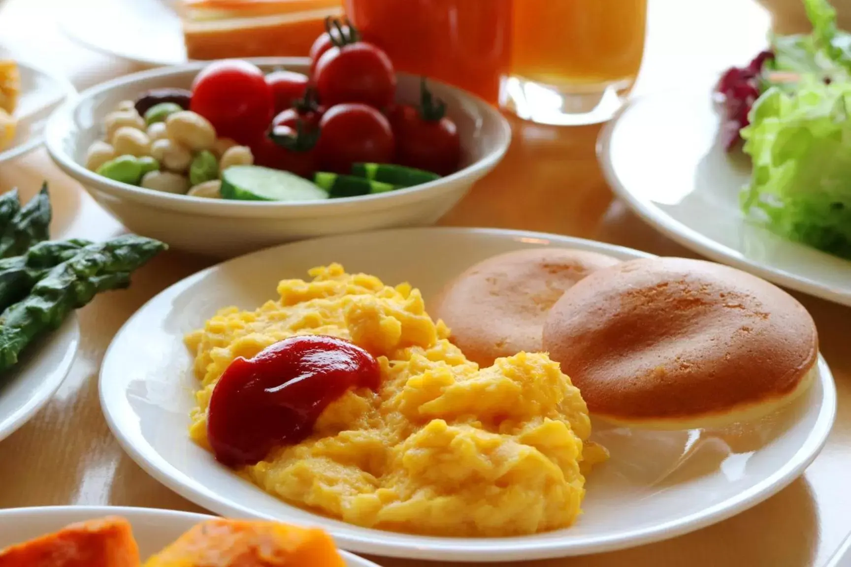 Breakfast, Food in Shin Furano Prince Hotel