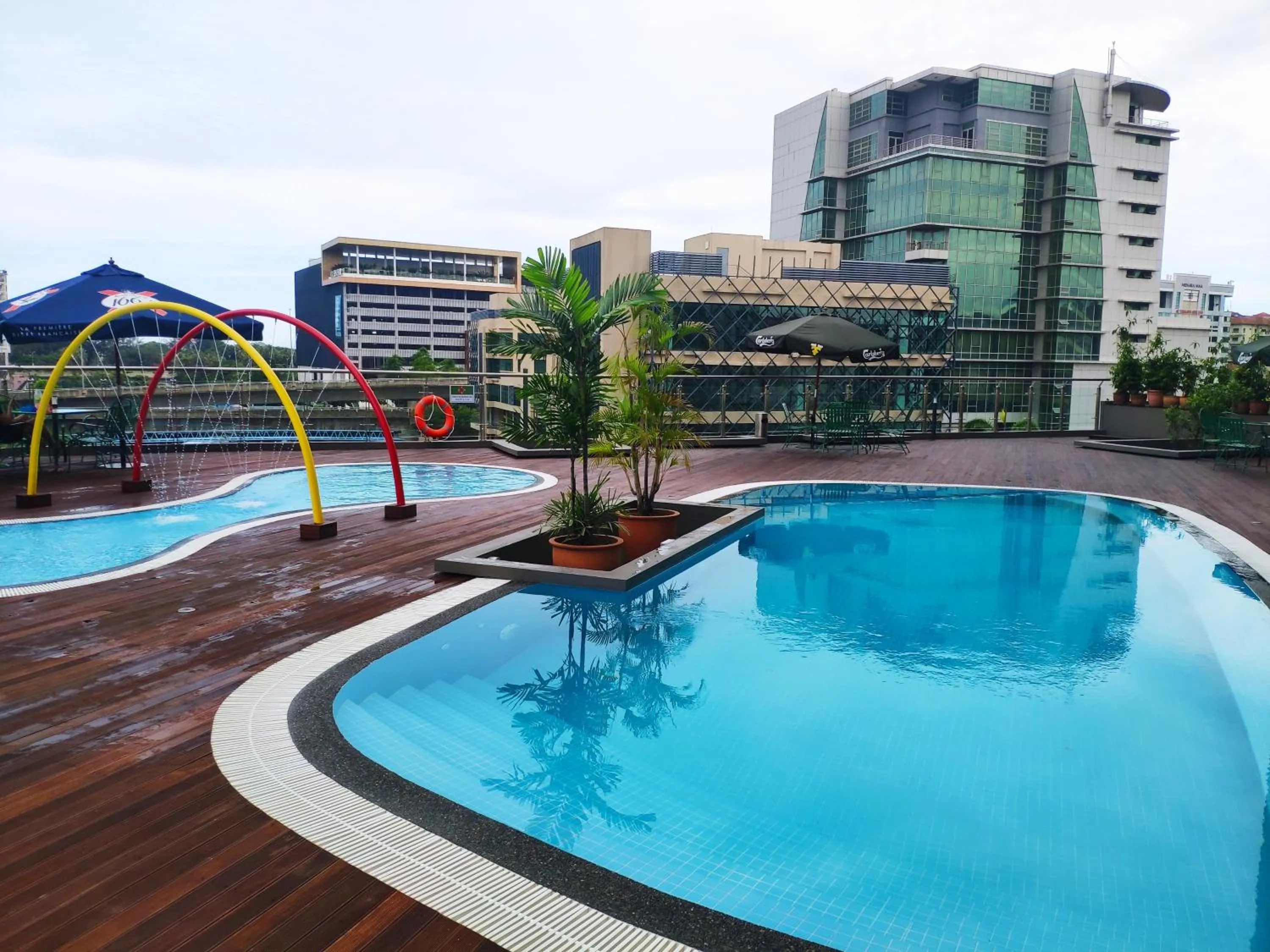 Pool view in Sabah Oriental Hotel