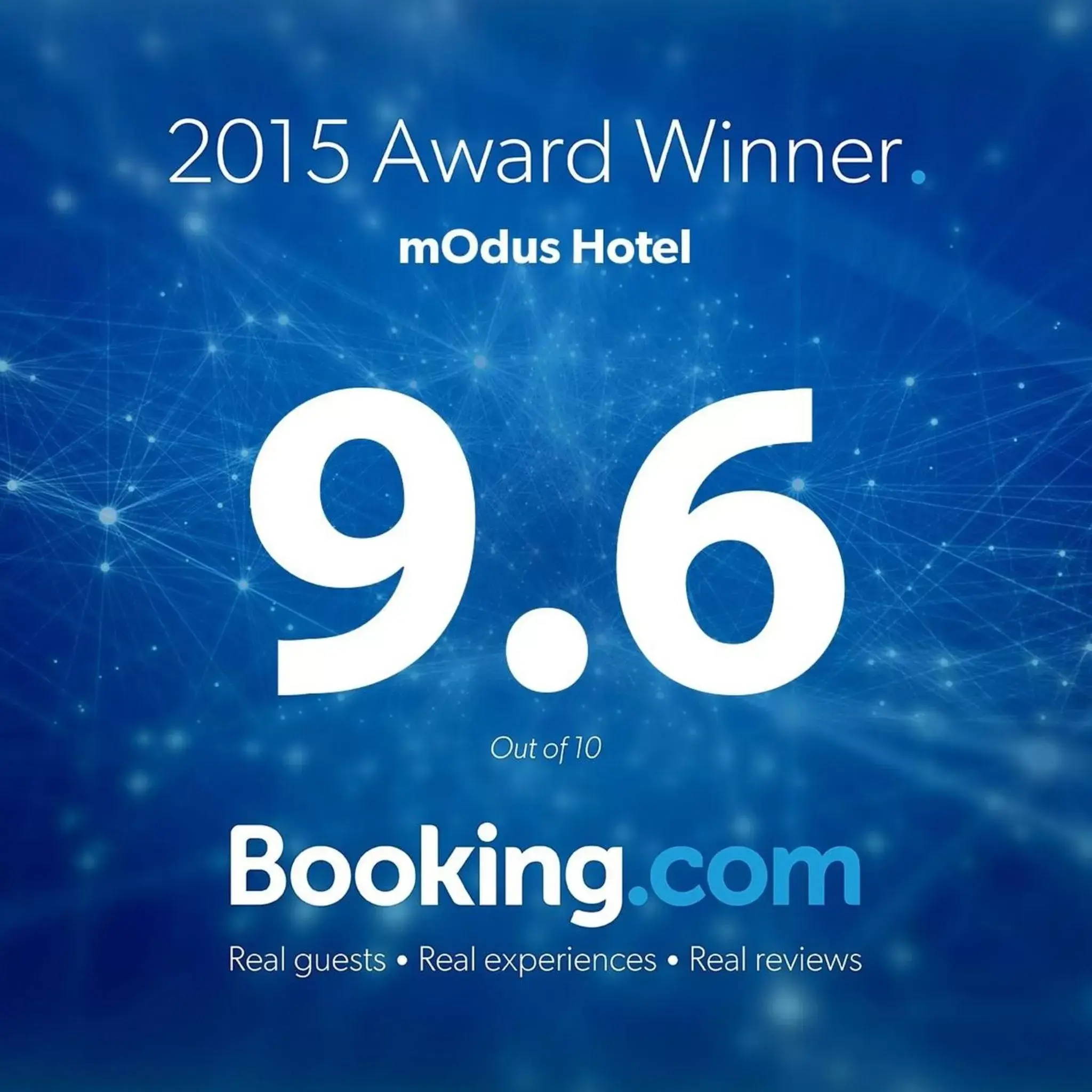 Certificate/Award in mOdus Hotel