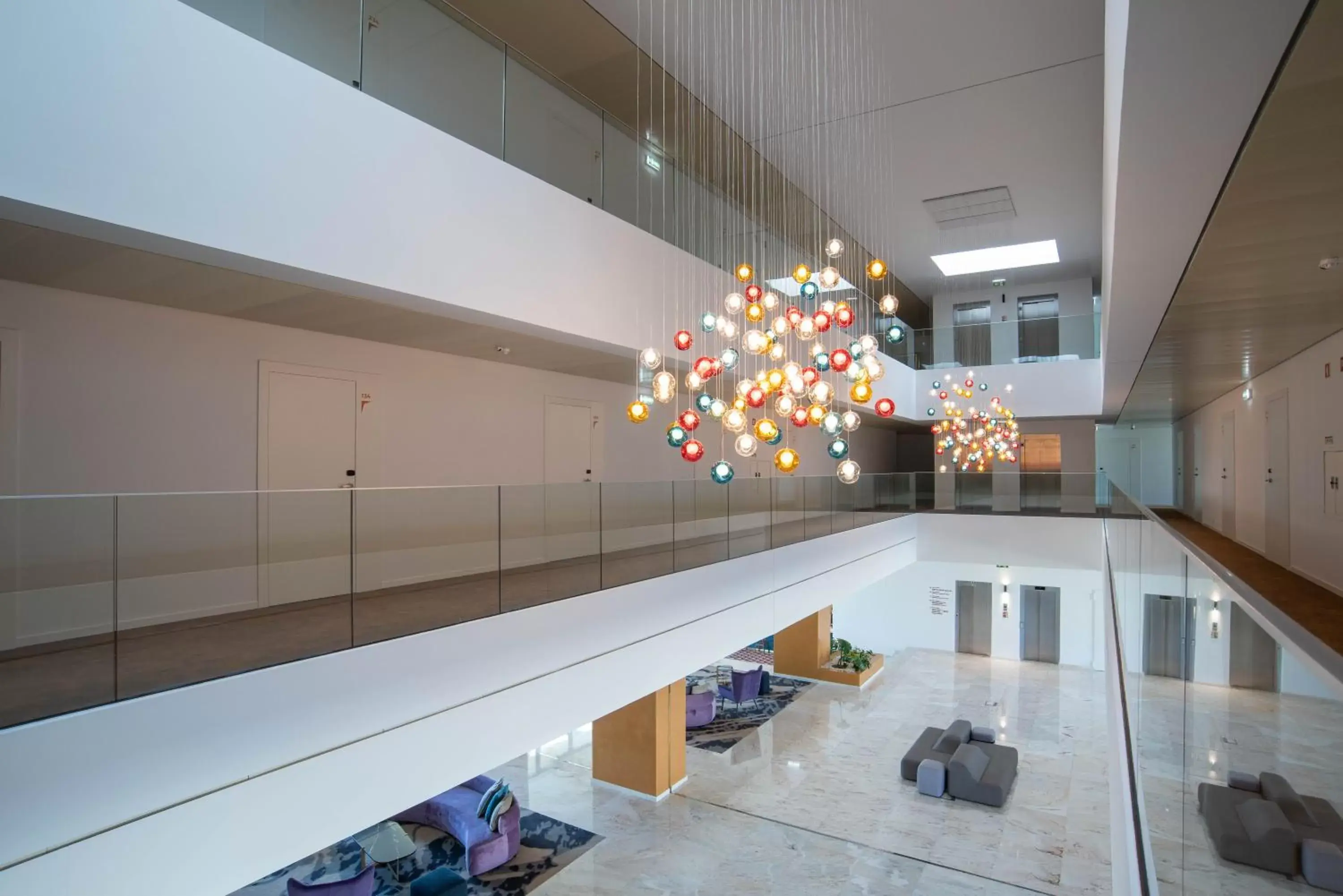 Inner courtyard view in Sines Sea View Business & Leisure Hotel