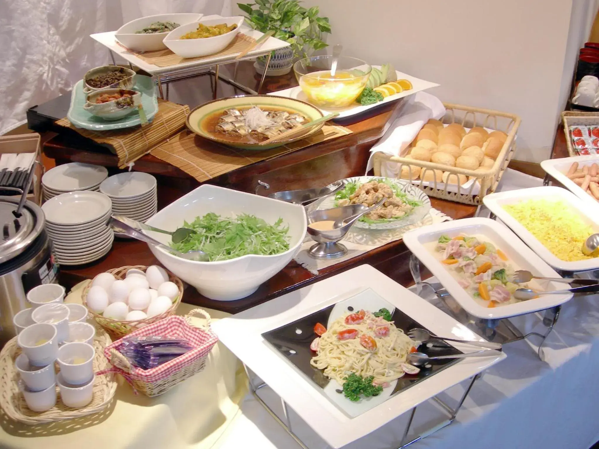 Buffet breakfast in Hotel Pearl City Morioka Buffet breakfast in Hotel Pearl City Morioka