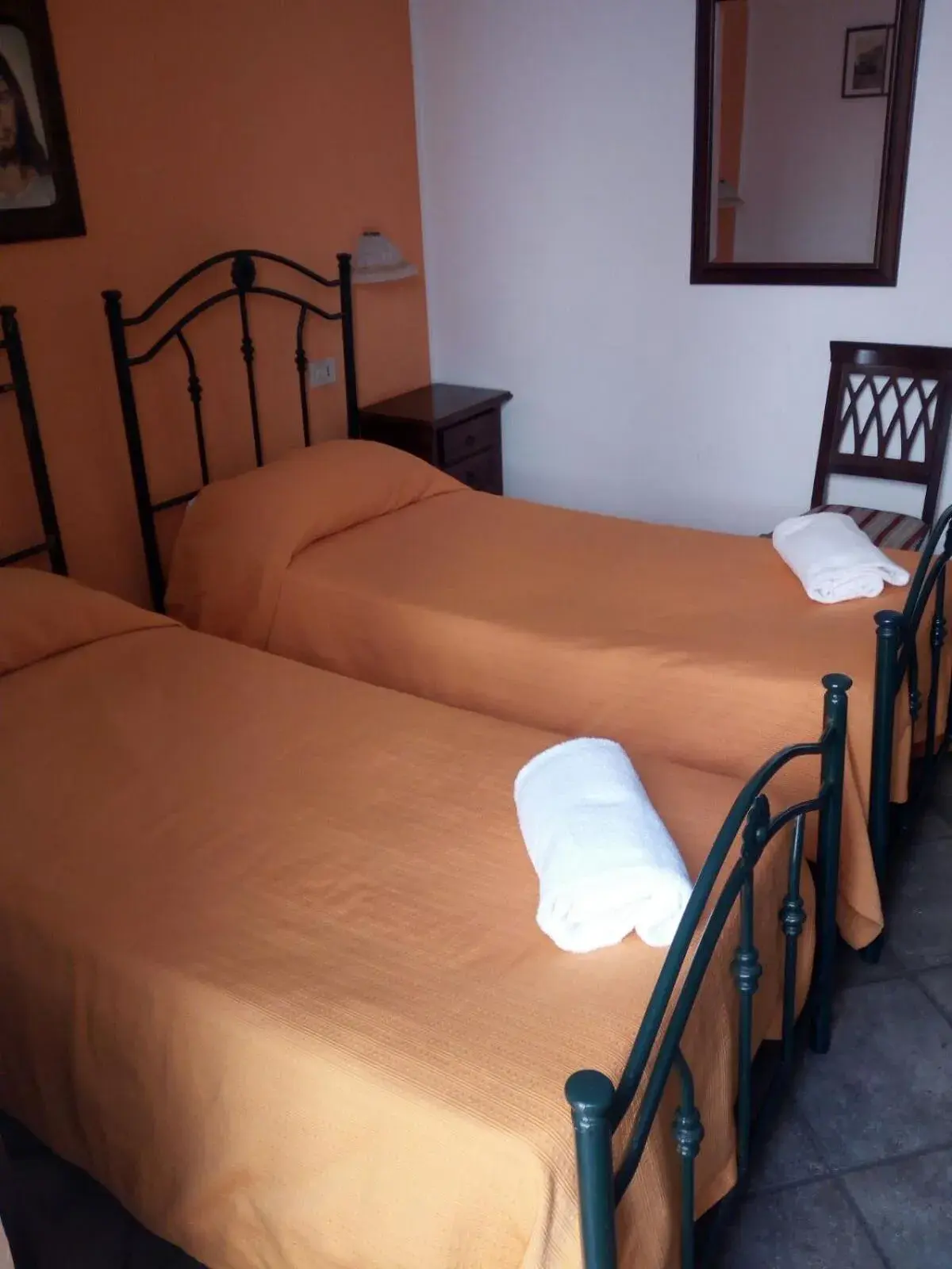 Bed in Hotel Concordia