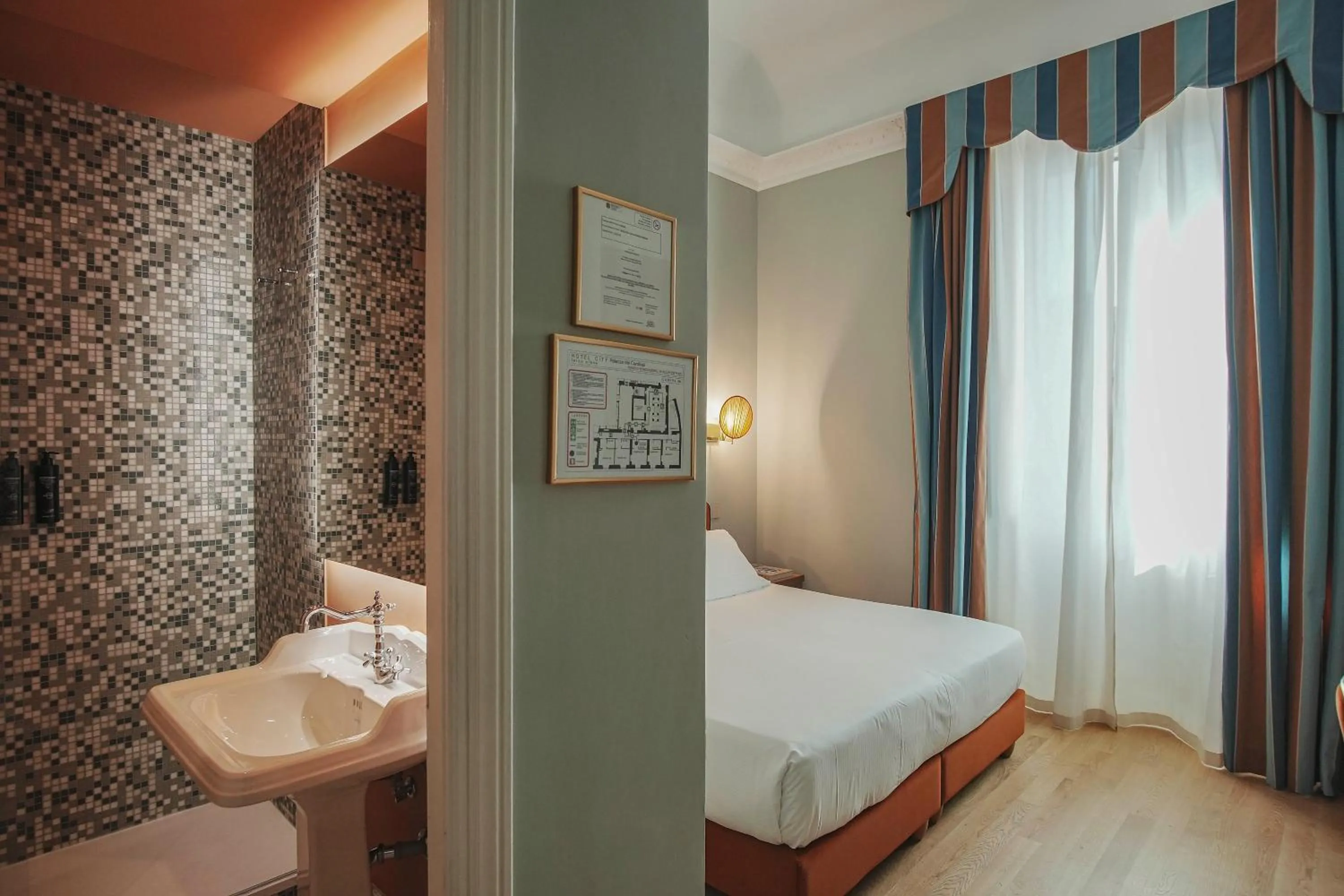 Bed in Hotel City Palazzo Dei Cardinali