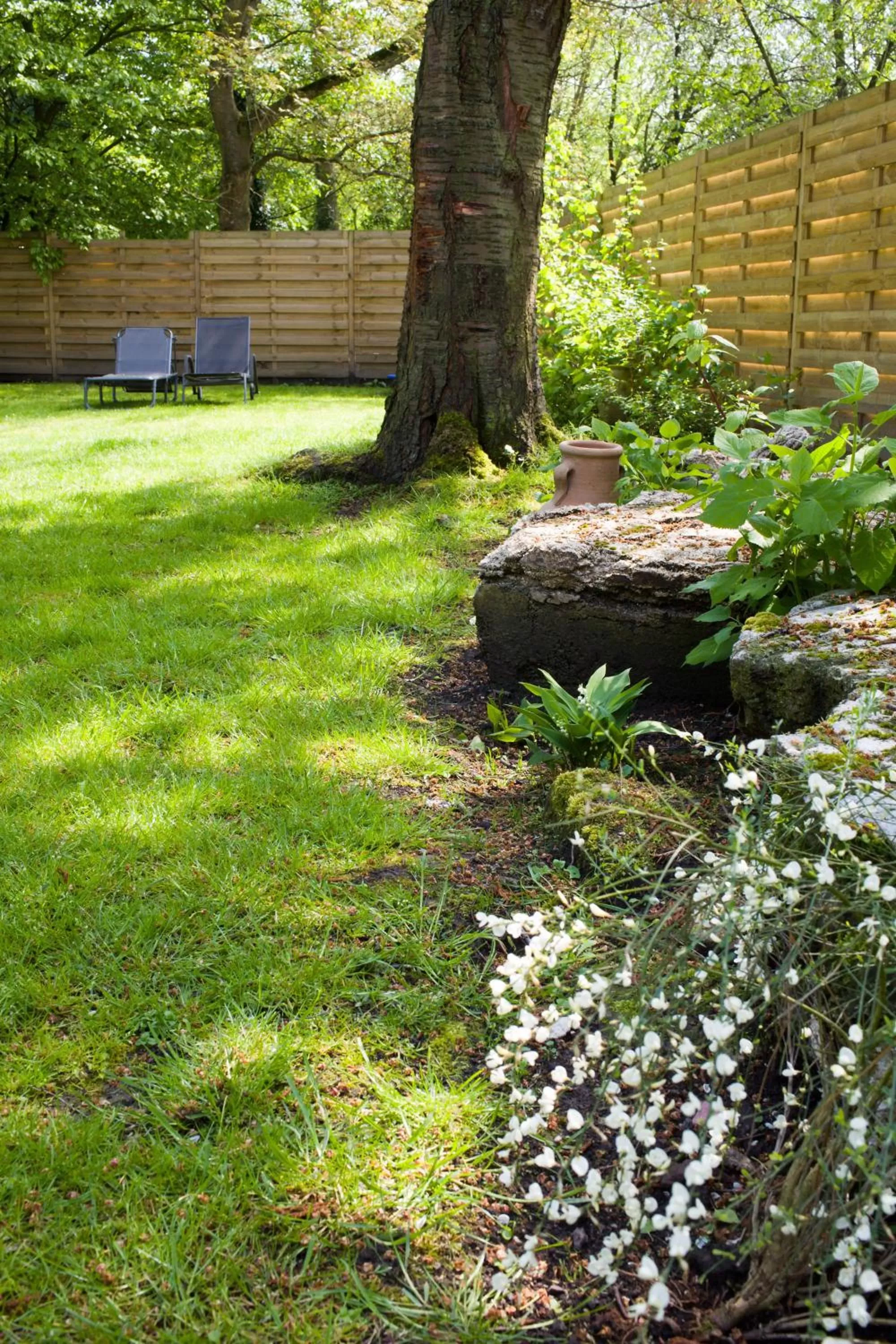 Garden in B&B De Dubbelmolen