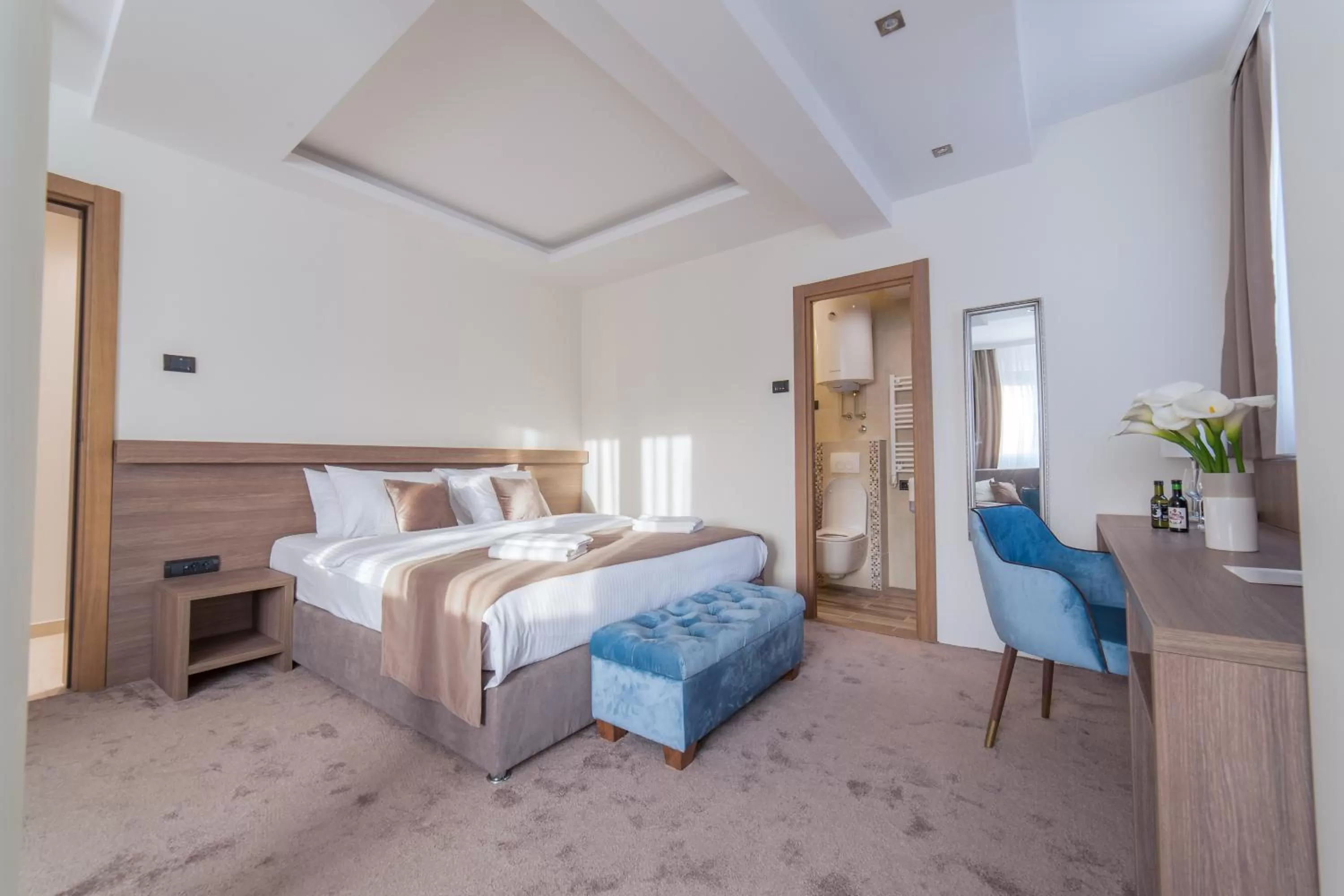 Bed in M House Belgrade Residence