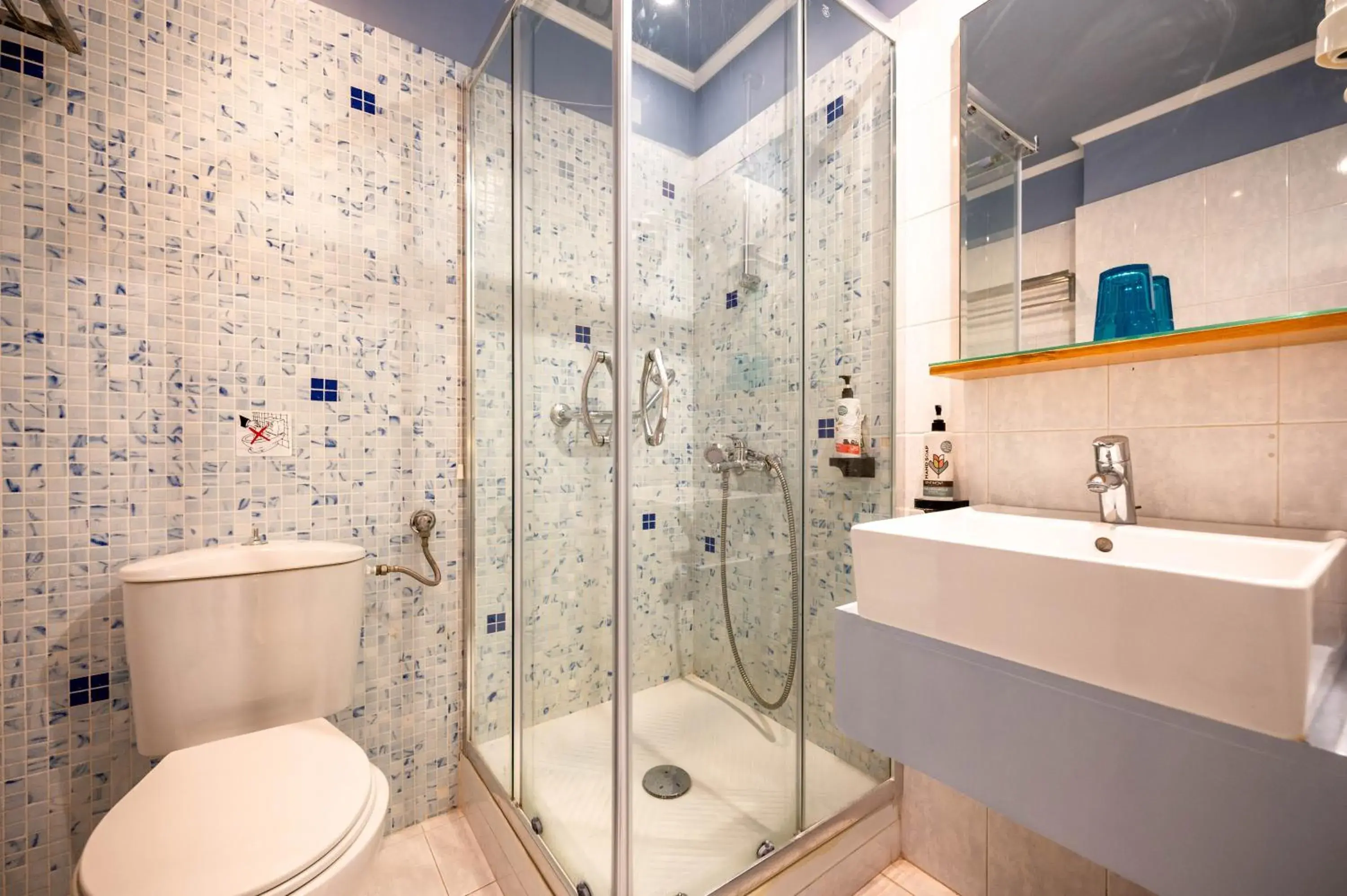 Shower, Bathroom in Kitro Beach Hotel - Adults Only