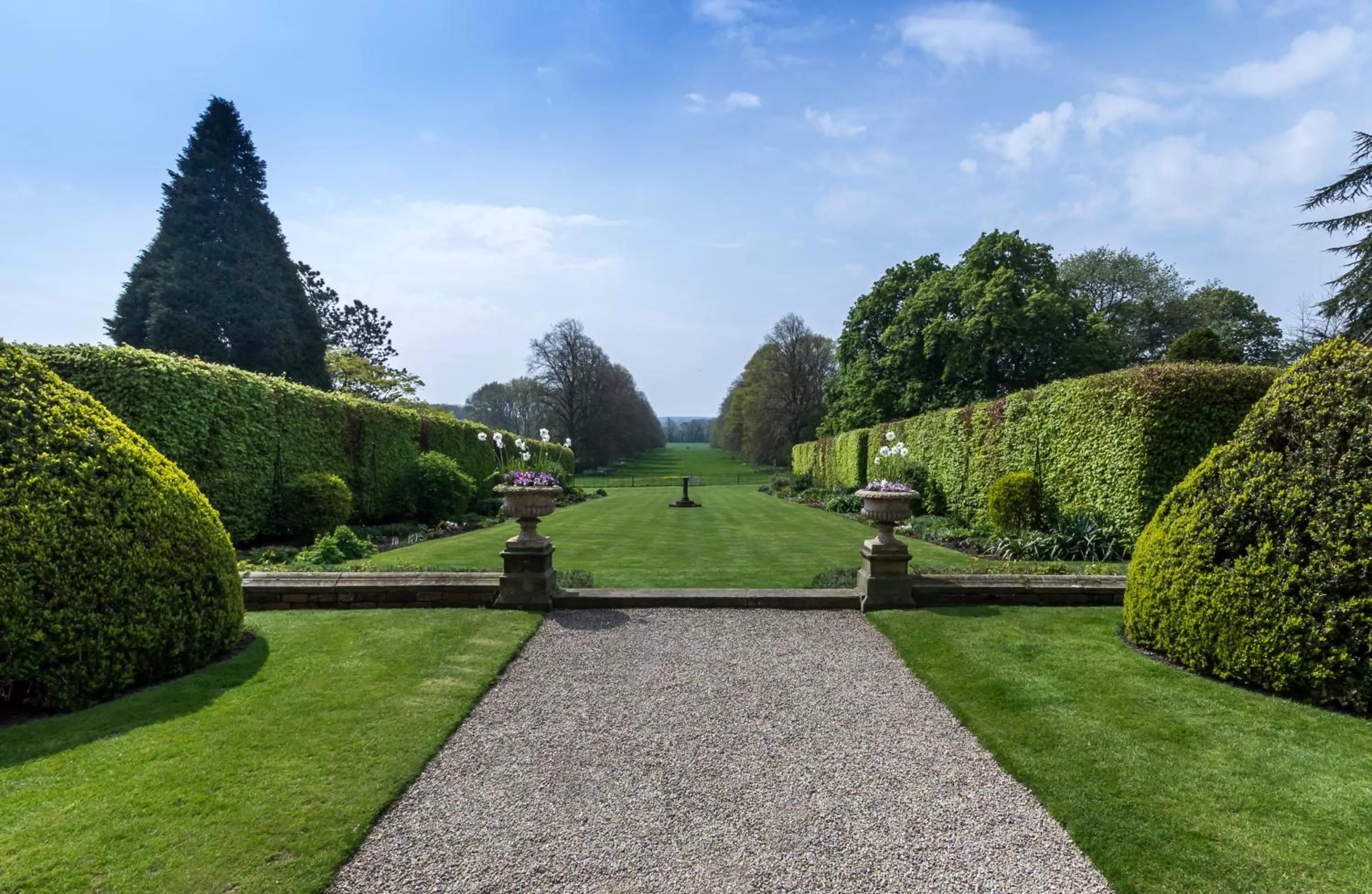 Garden view in Goldsborough Hall