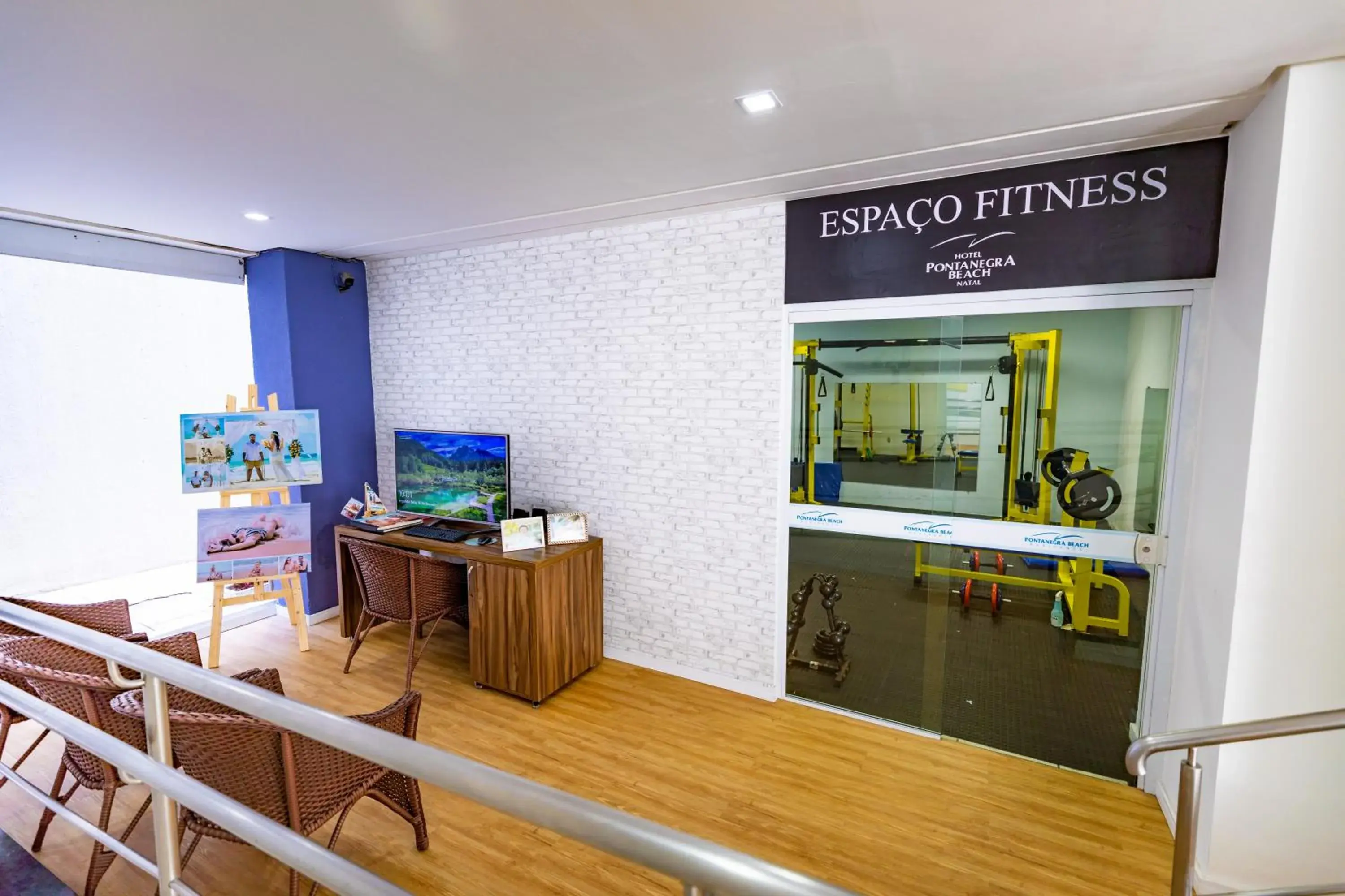 Fitness centre/facilities, Lobby/Reception in Hotel Ponta Negra Beach Natal