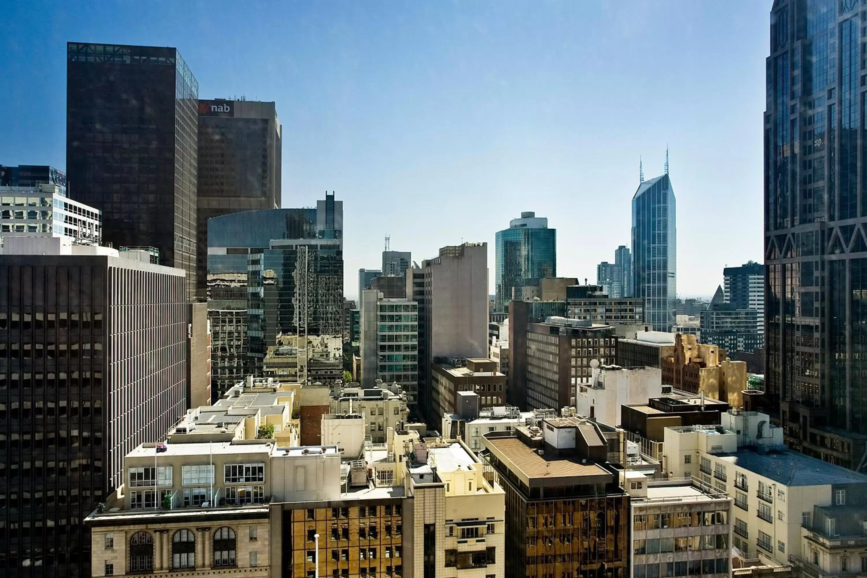 City view in Oaks Melbourne on Market Hotel