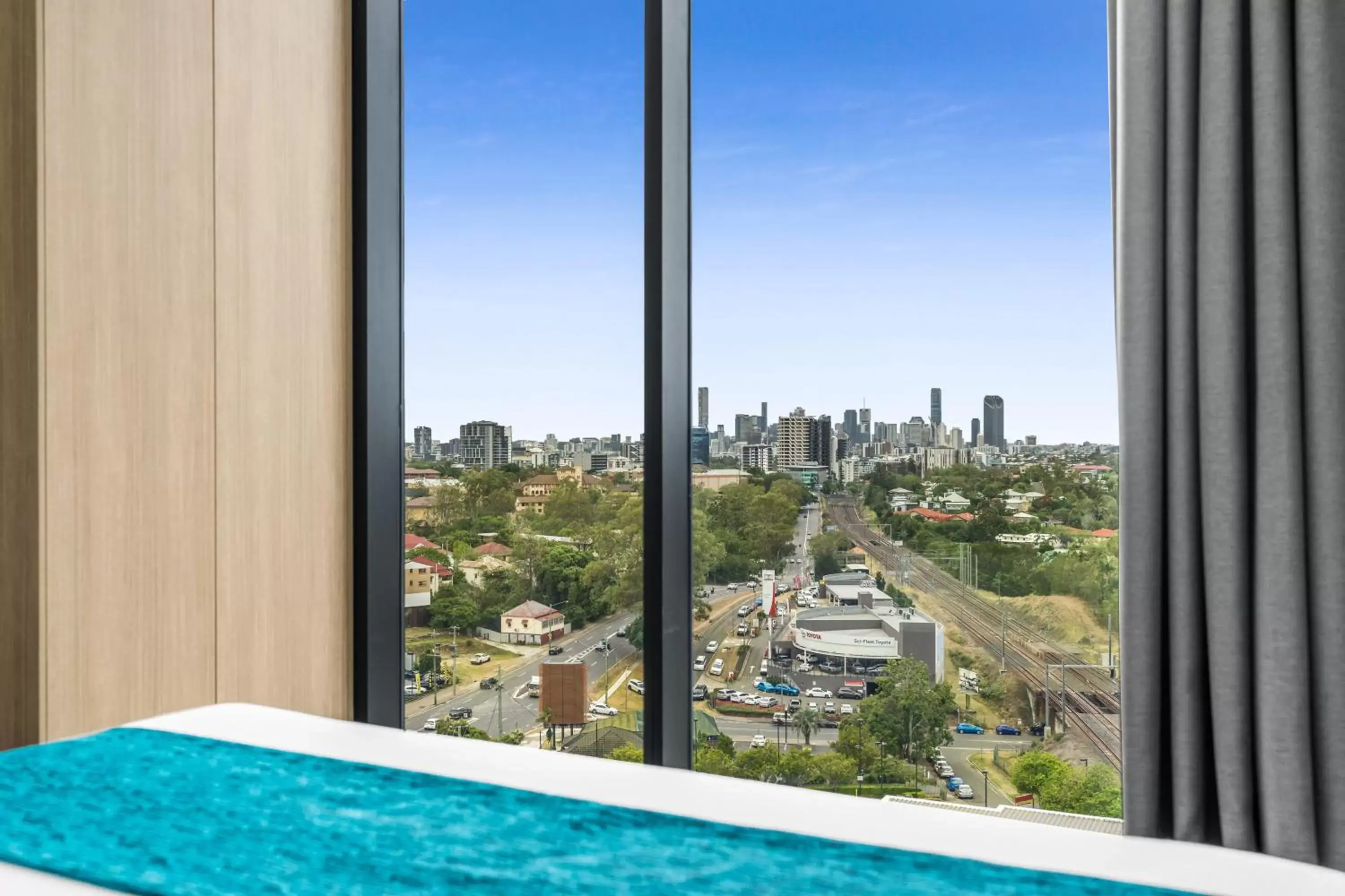 City view in Essence Suites Taringa