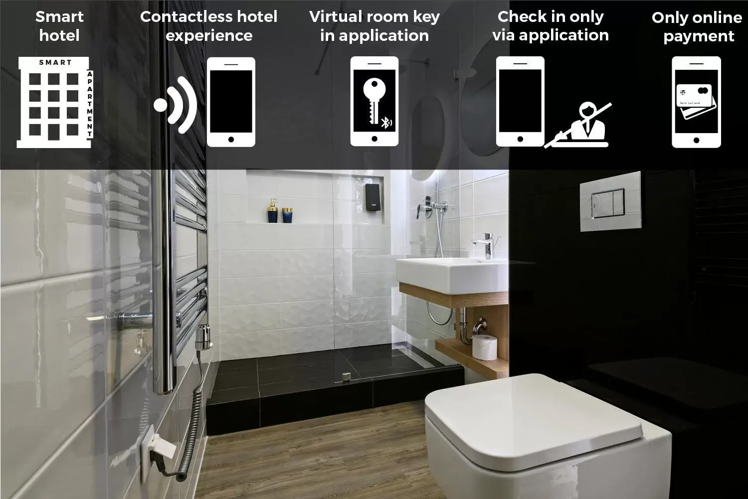Toilet, Bathroom in KViHotel Budapest - the smart hotel