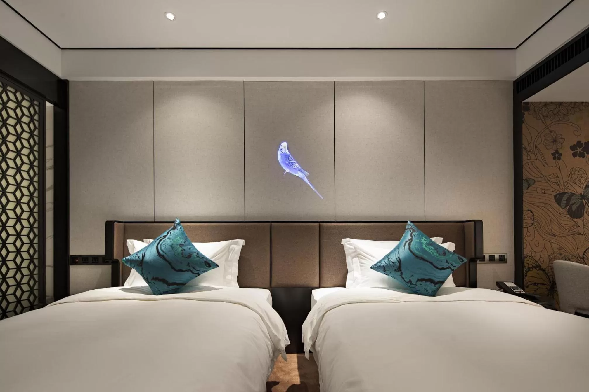 Decorative detail, Bed in Paco Hotel GuangZhou Zoo Metro Branch