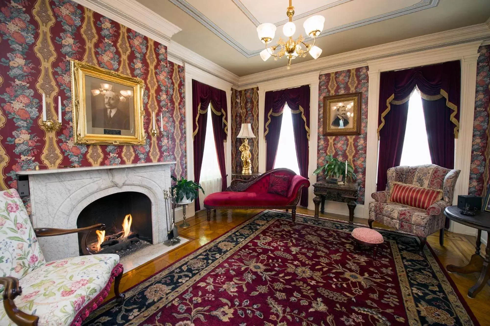 Living room, Seating Area in The Emig Mansion