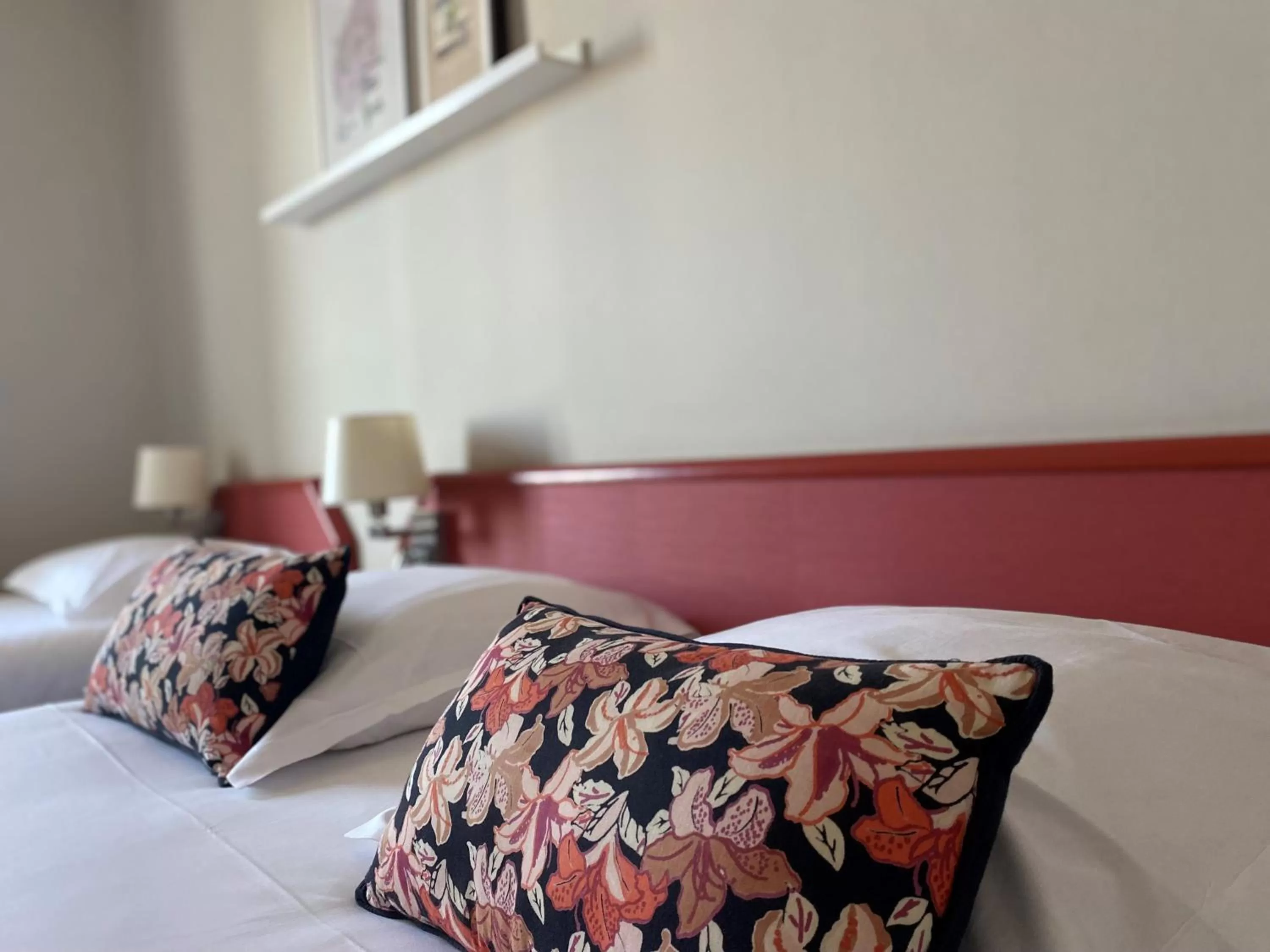 Bedroom, Bed in Logis Hôtel Marguerite